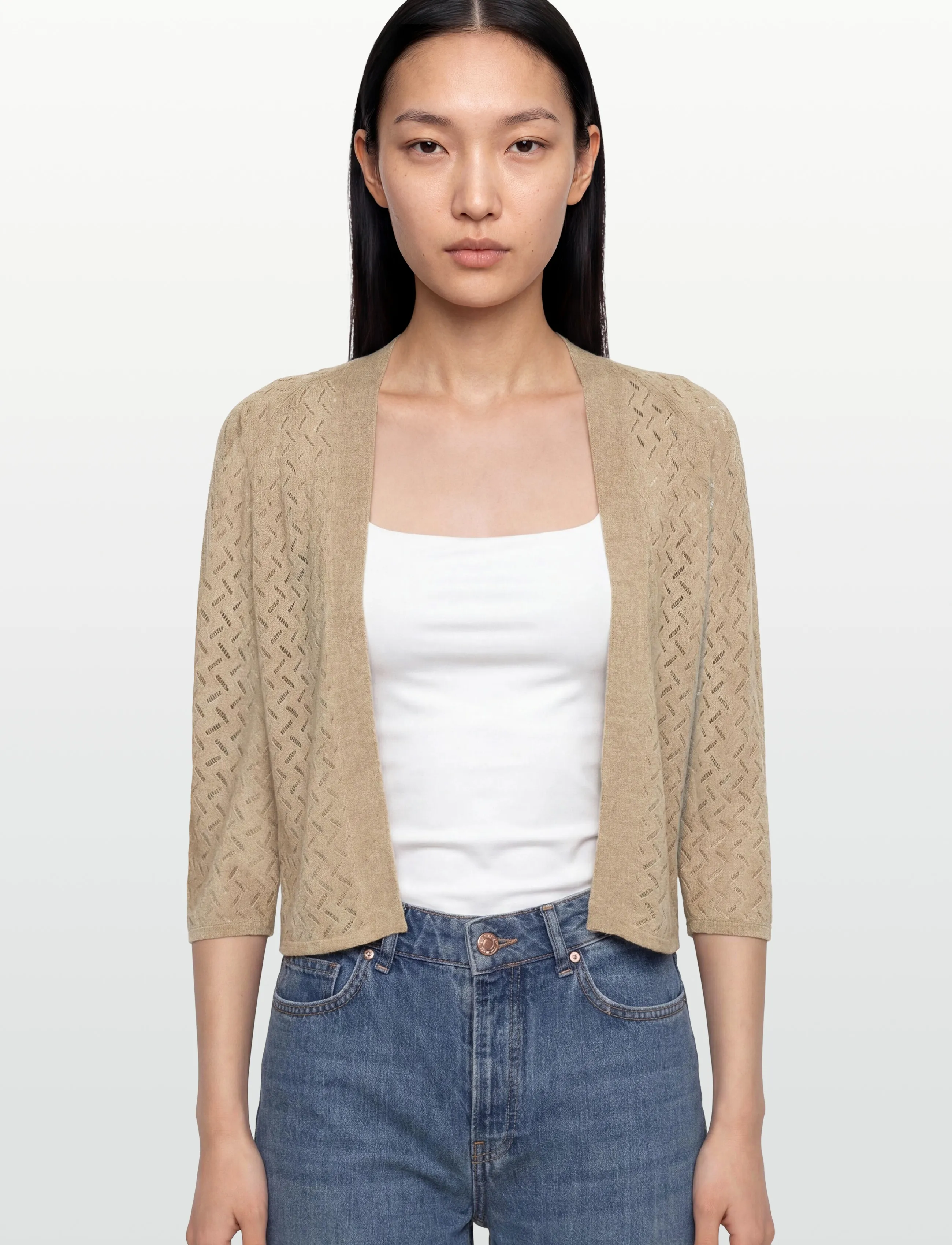 Claire Woman - Cwcelina - overtøj - sand stone melange - 3