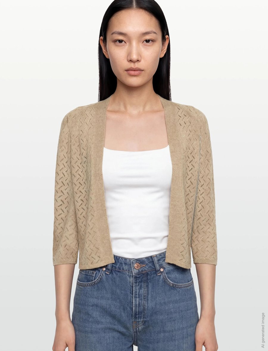 Claire Woman - Cwcelina - forårsjakker - sand stone melange - 3