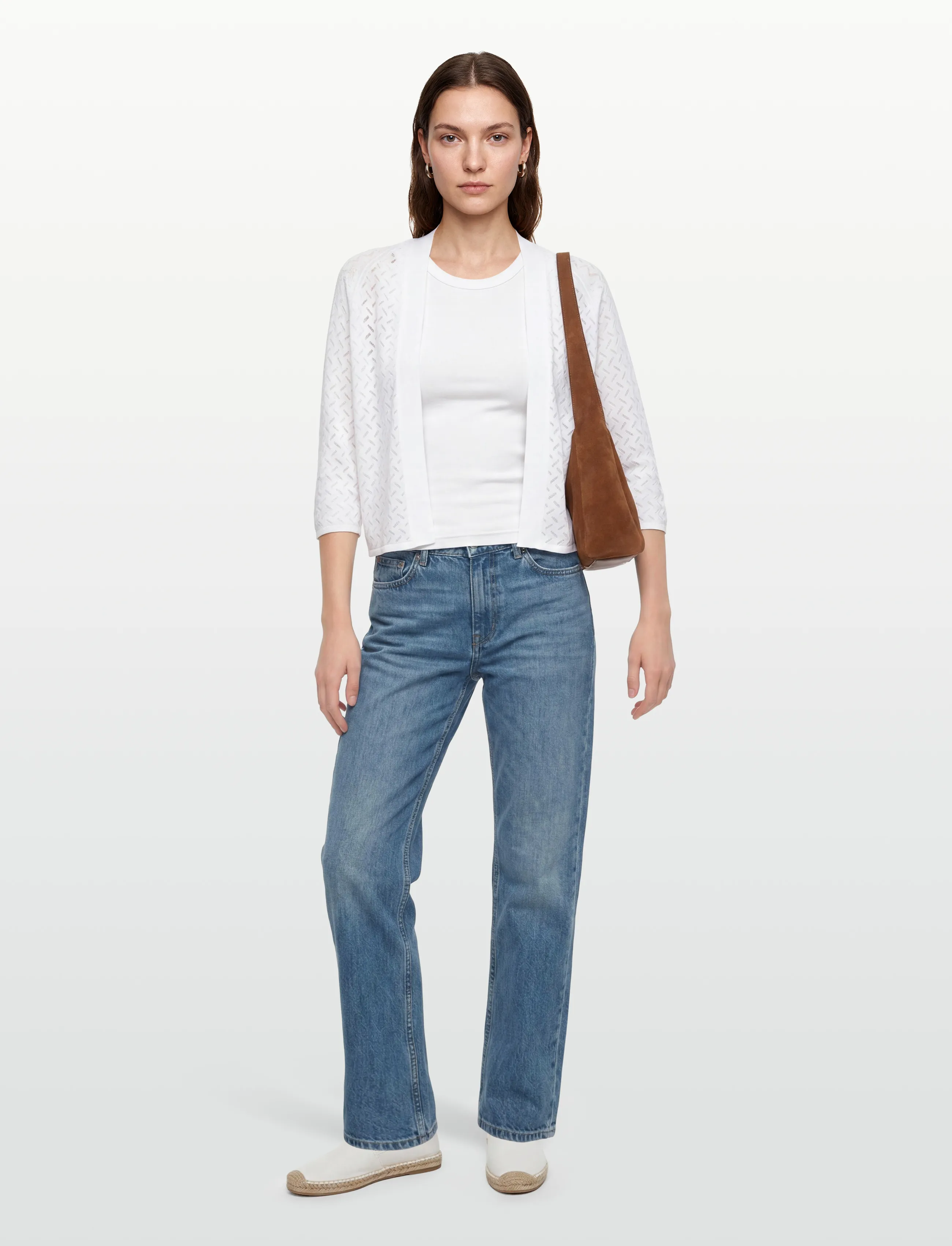 Claire Woman Cwcelina, 46, Jackets, Weiß - Light-summer Jacket, Frauen