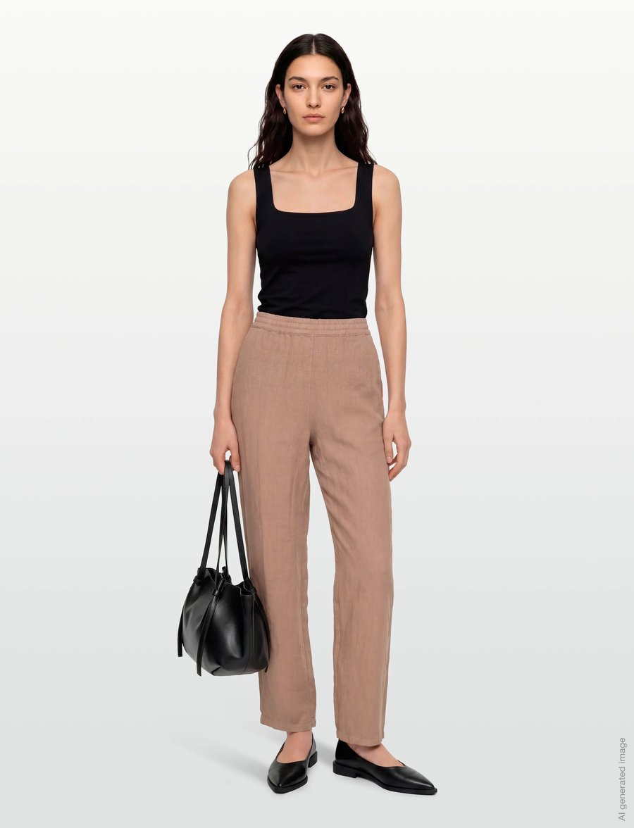 Claire Woman - Cwterne - leinenhosen - mountain - 0