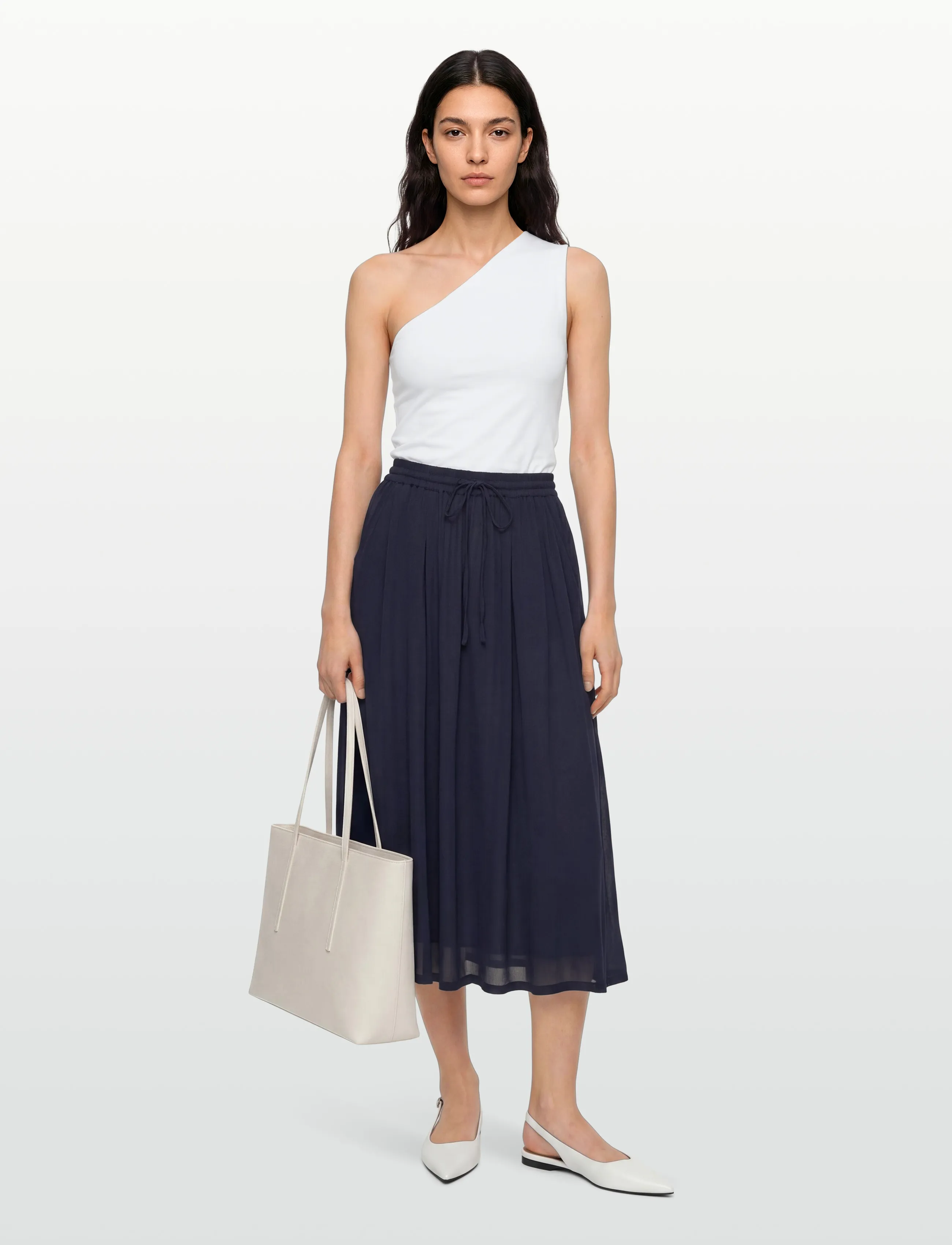 Claire Woman Cwnyanna - Midi kjolar - DARK NAVY / navy