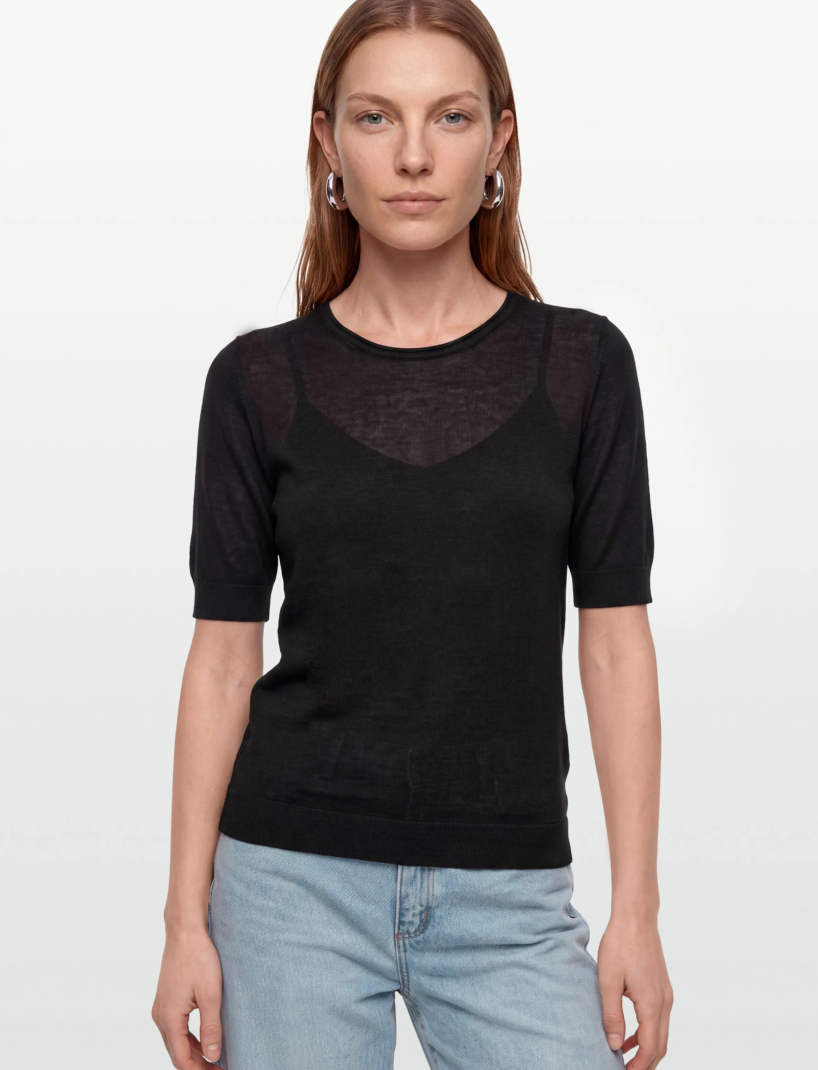 Claire Woman - Cwpanilla - t-shirts - black biella - 3
