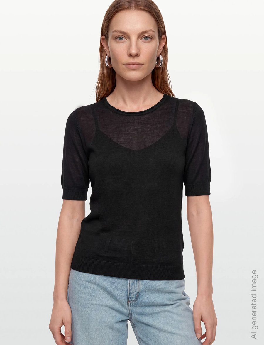 Claire Woman - Cwpanilla - striktrøjer - black biella - 3