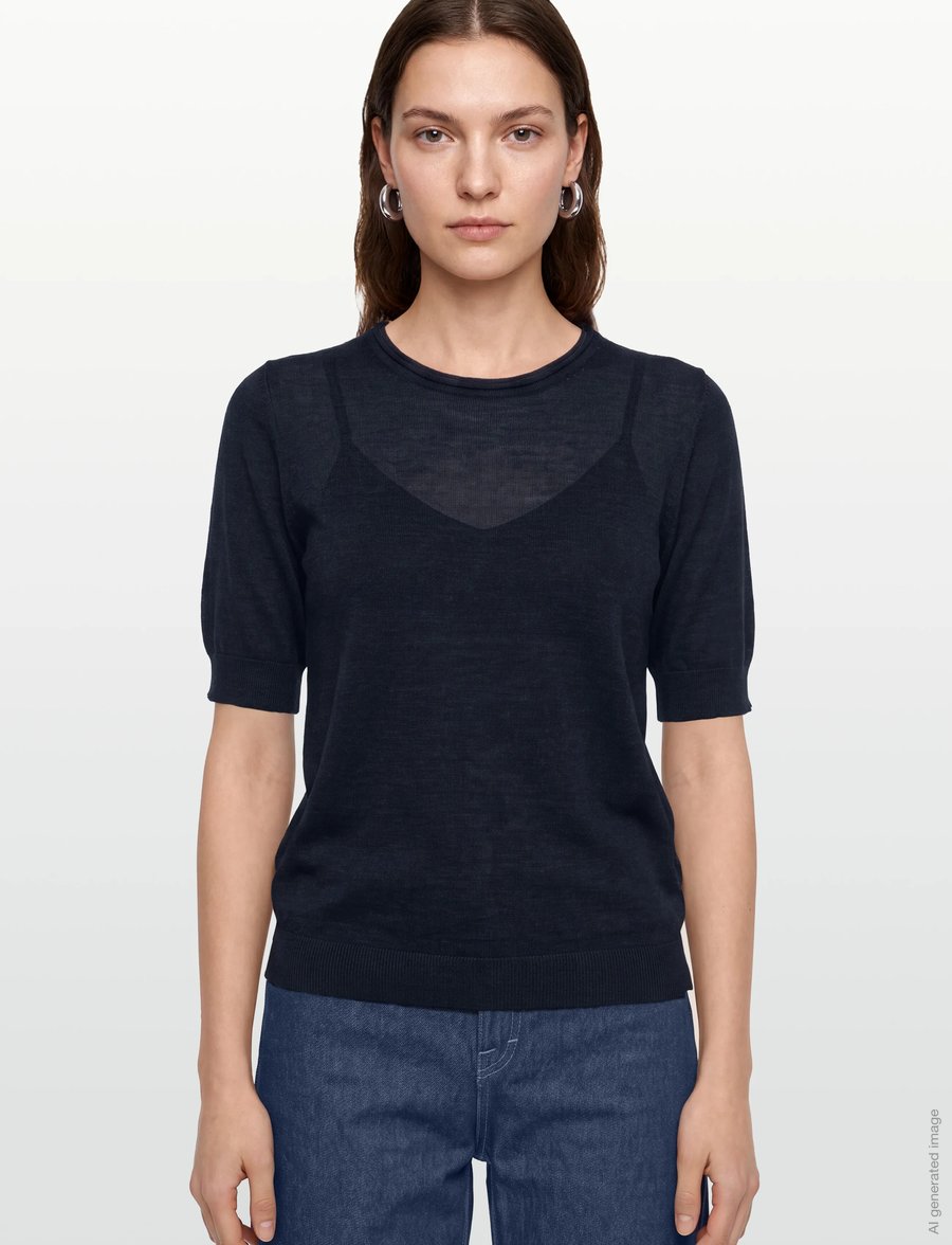 Claire Woman - Cwpanilla - pullover - dark navy melange - 3