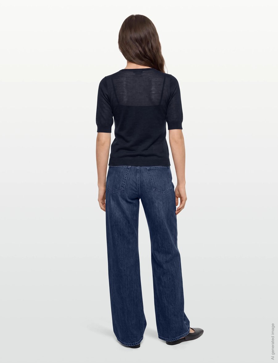 Claire Woman - Cwpanilla - pullover - dark navy melange - 4