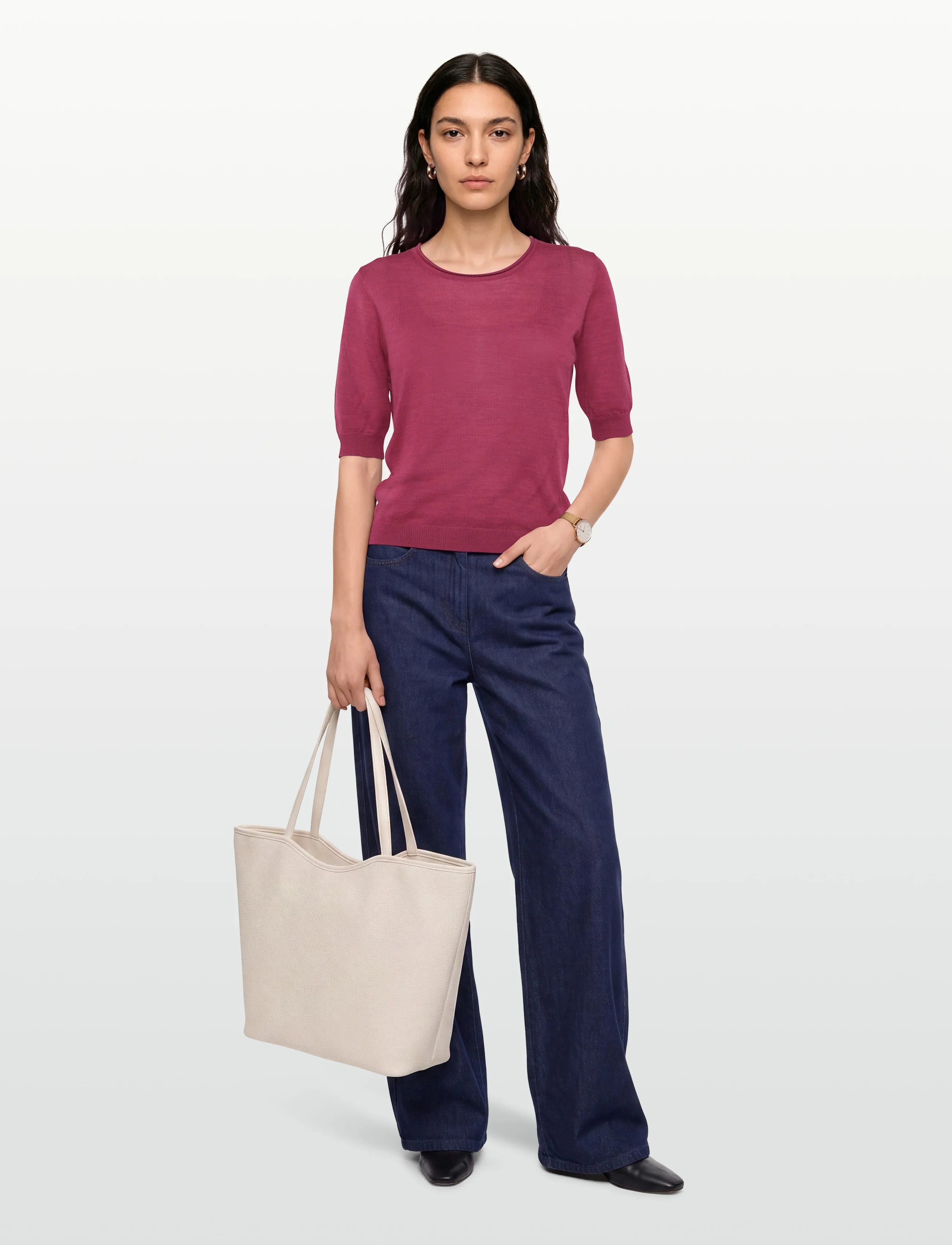 Claire Woman Cwpanilla, 36, Knitwear, Rosa - Jumpers, Frauen
