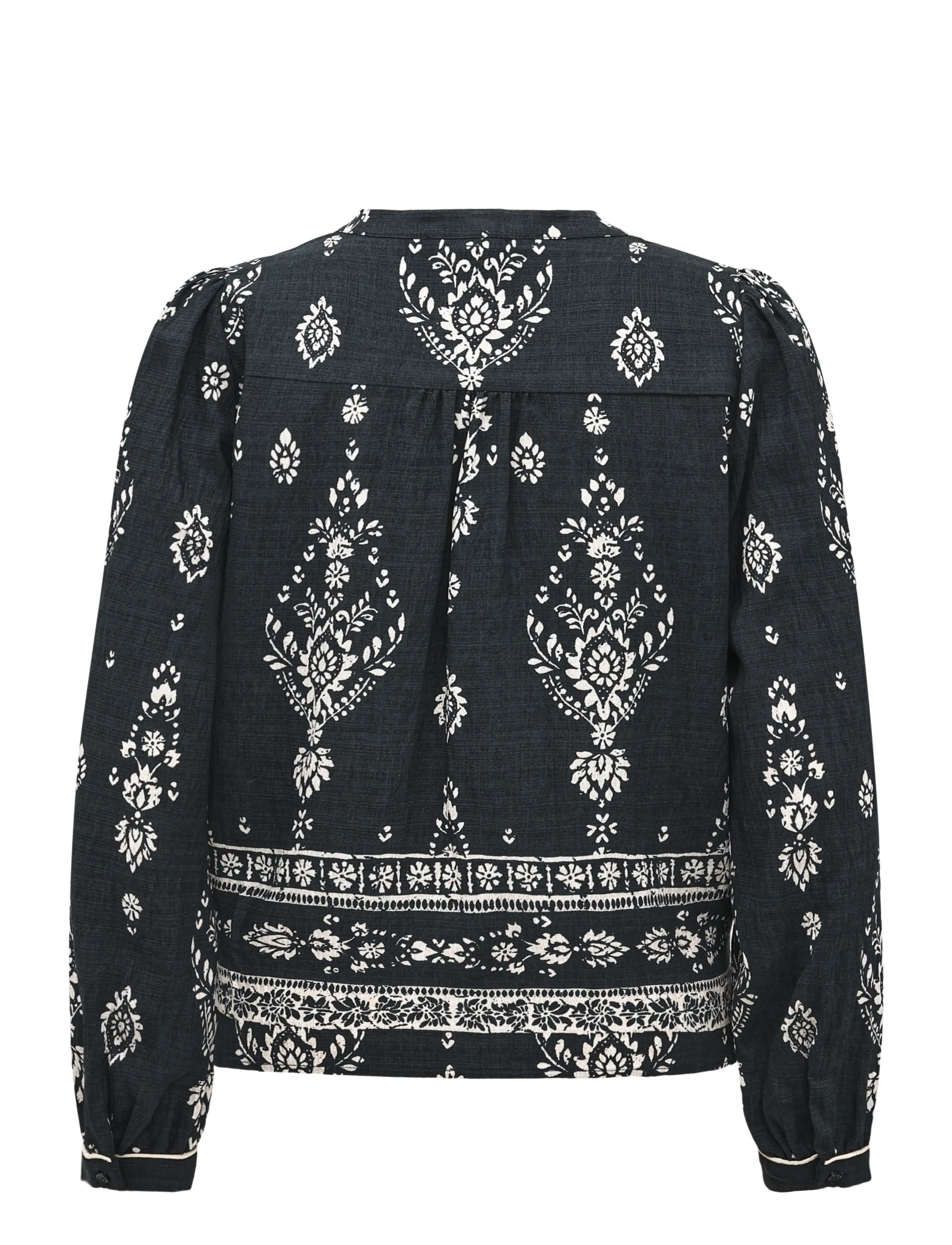 Claire Woman - Cwseverine - long sleeved blouses - black - 2
