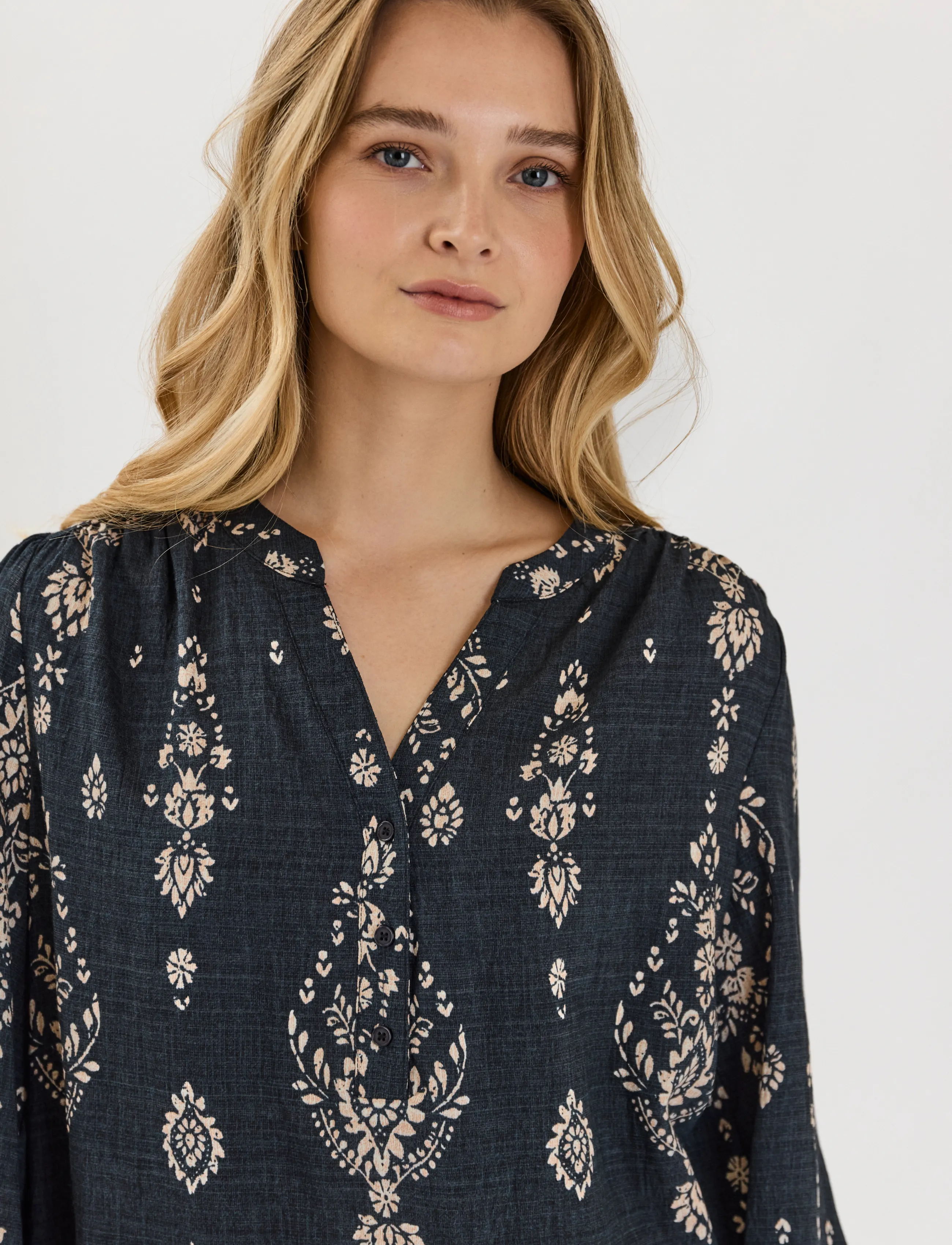 Claire Woman - Cwseverine - long sleeved blouses - black - 3