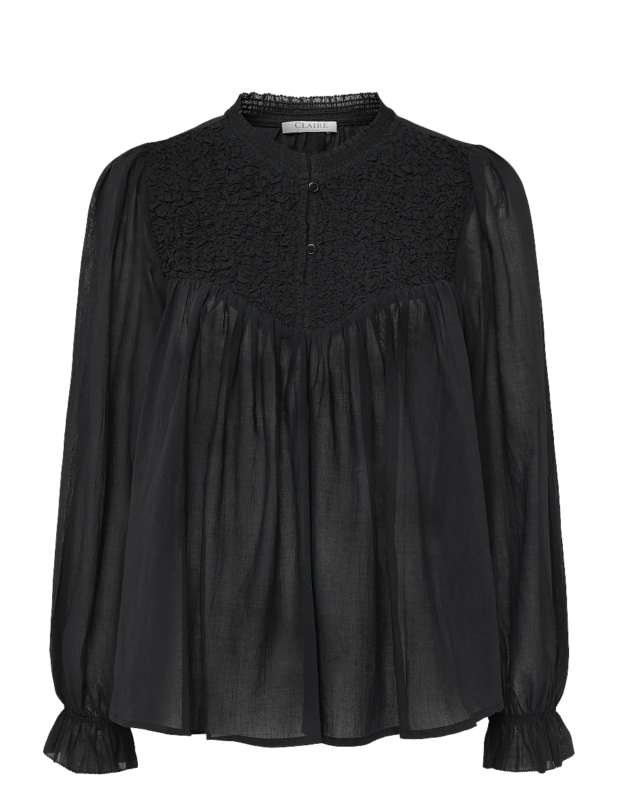 Claire Woman - Cwsevilla - långärmade blusar - black - 0