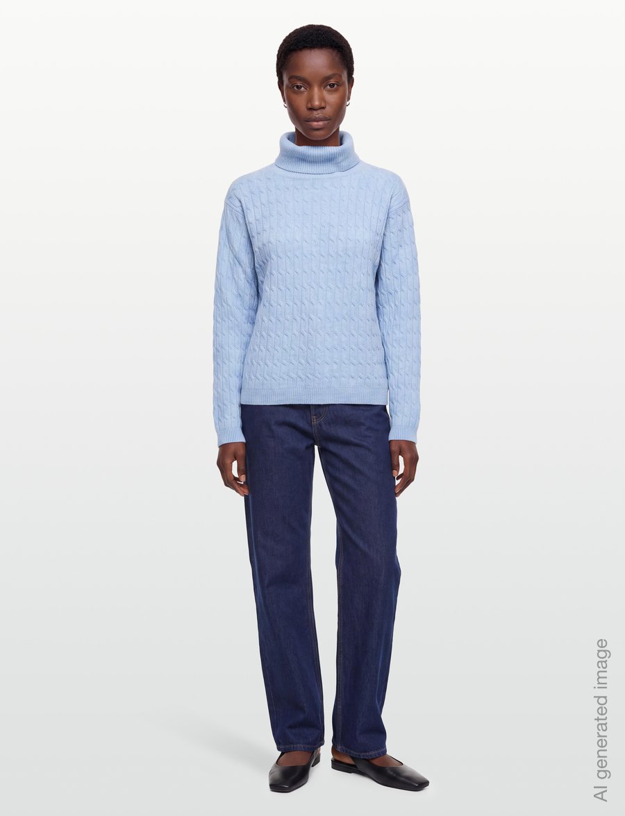 Claire Woman - CWPhyllis - pullover - blue bird melange - 0