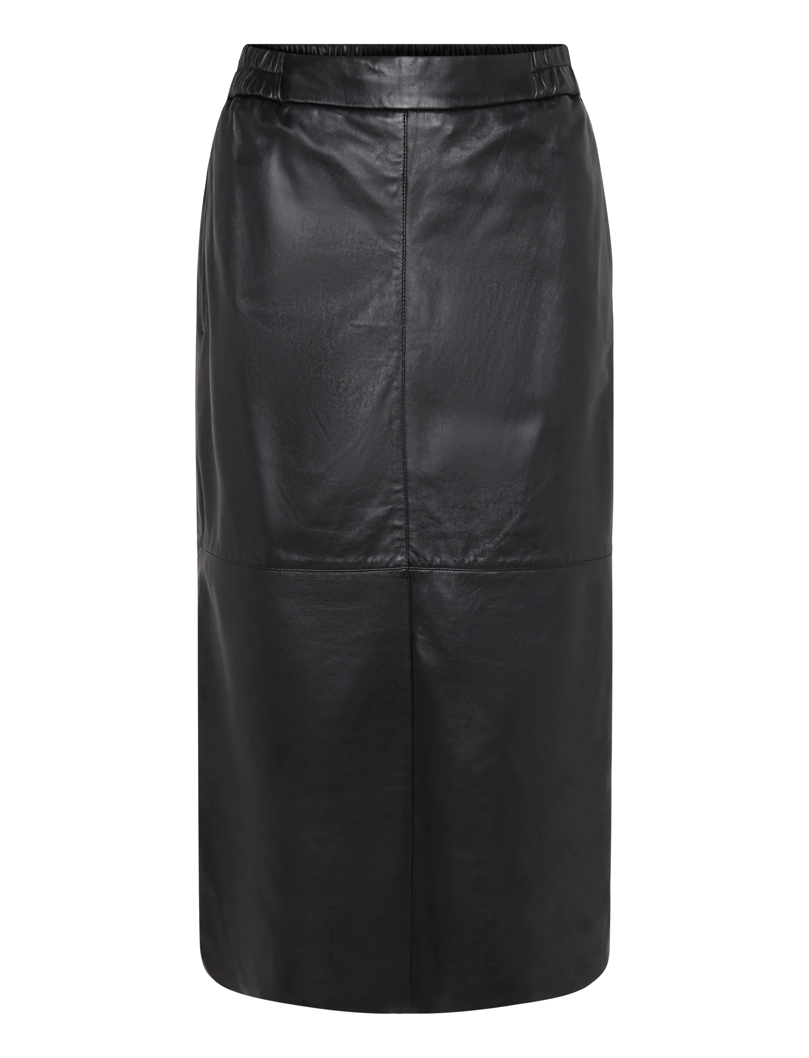 Claire Woman CWNugga Leather skirt - Hverdags stil - 3244 BLACK / black