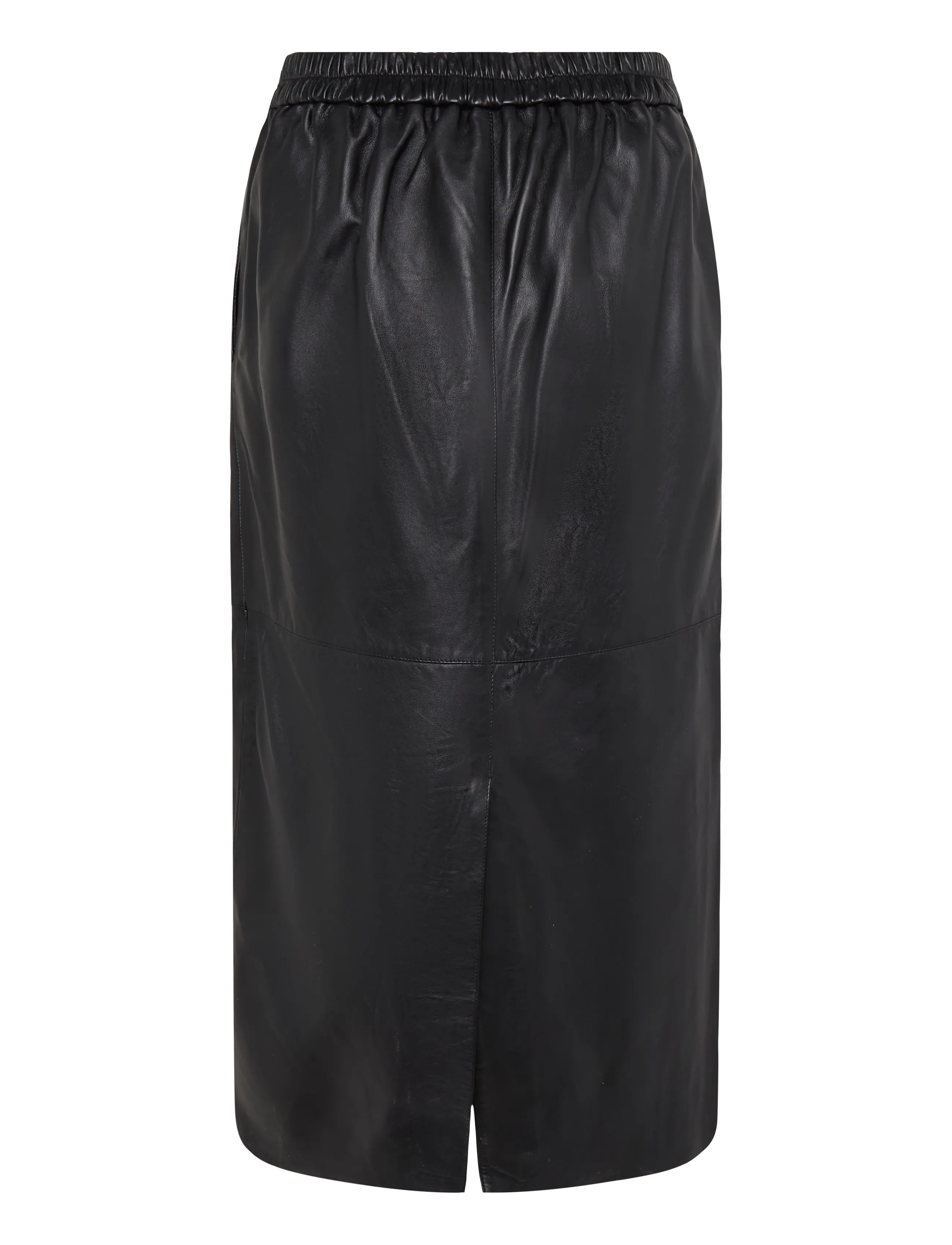 Claire Woman - CWNugga Leather skirt - lædernederdele - 3244 black - 1