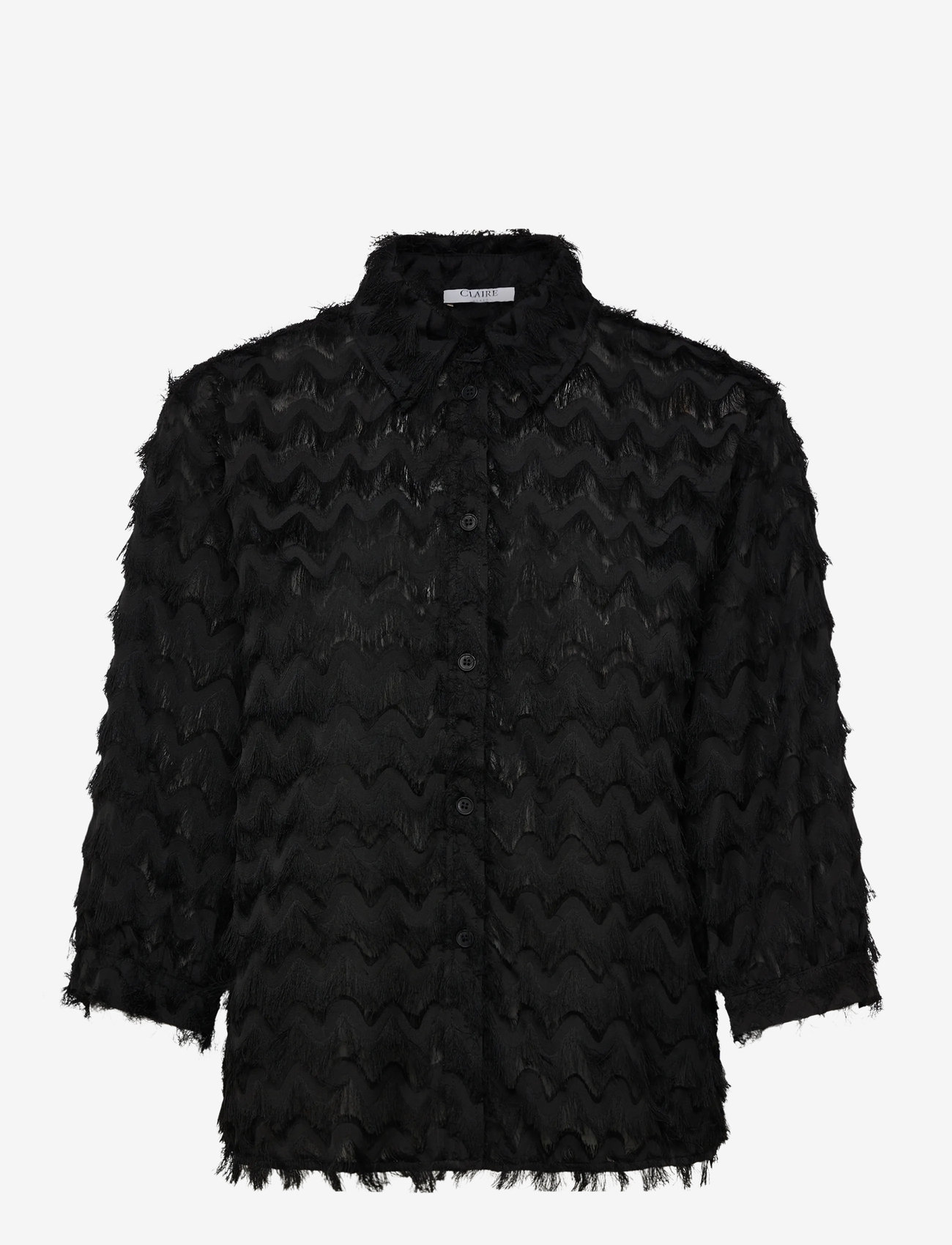 Claire Woman - CWPetrine - långärmade skjortor - black - 0