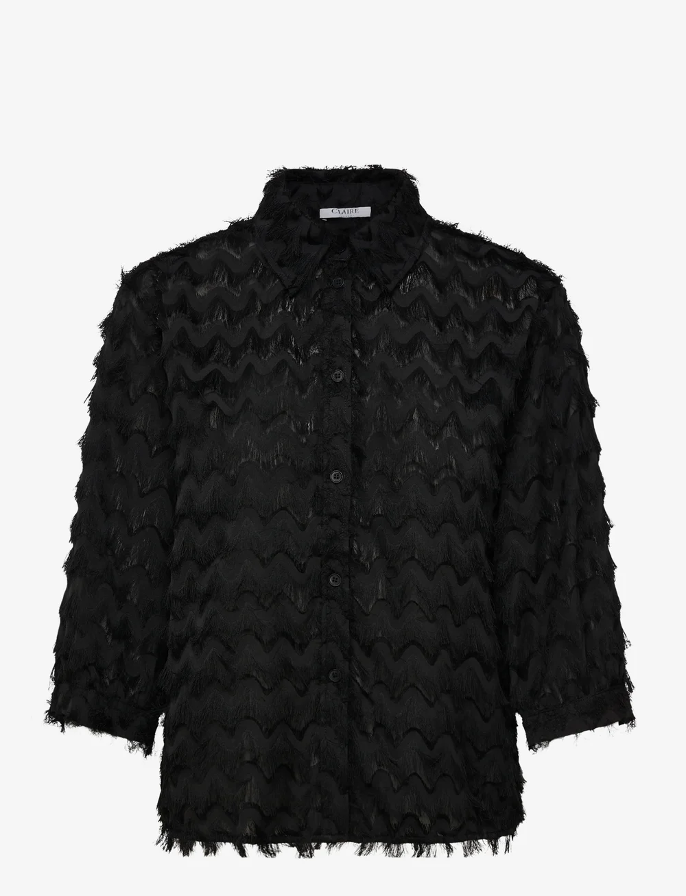 Claire Woman - CWPetrine - langärmlige hemden - black - 0