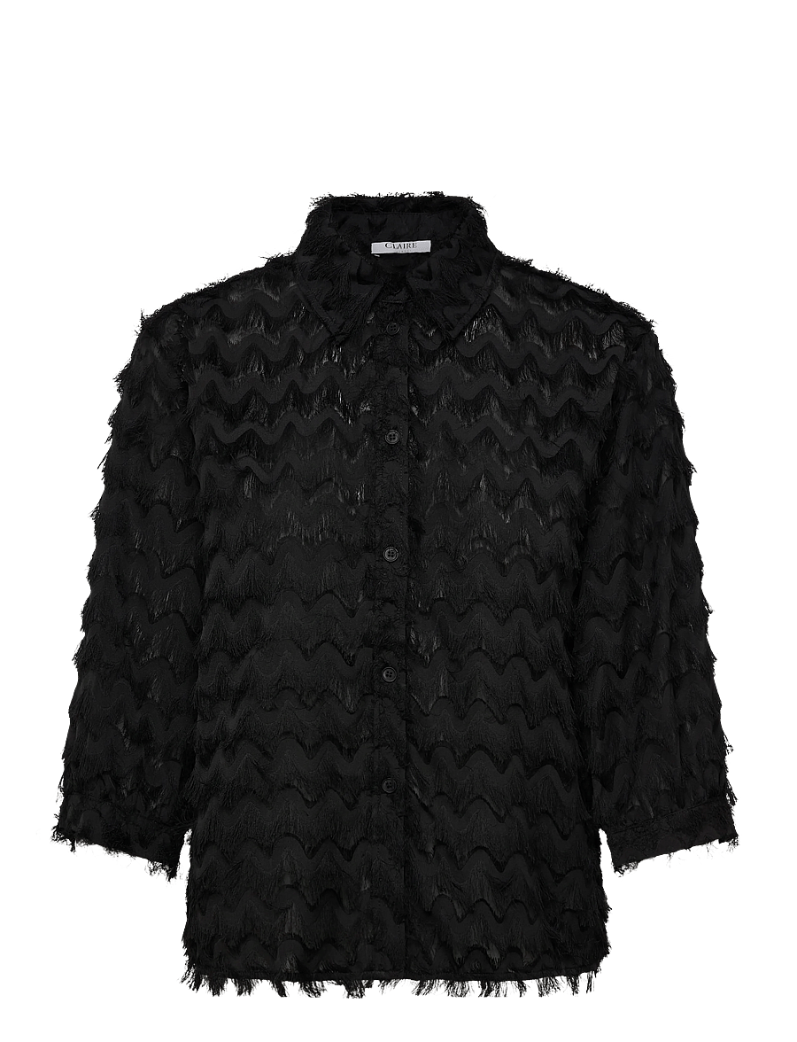 Claire Woman - CWPetrine - långärmade skjortor - black - 1