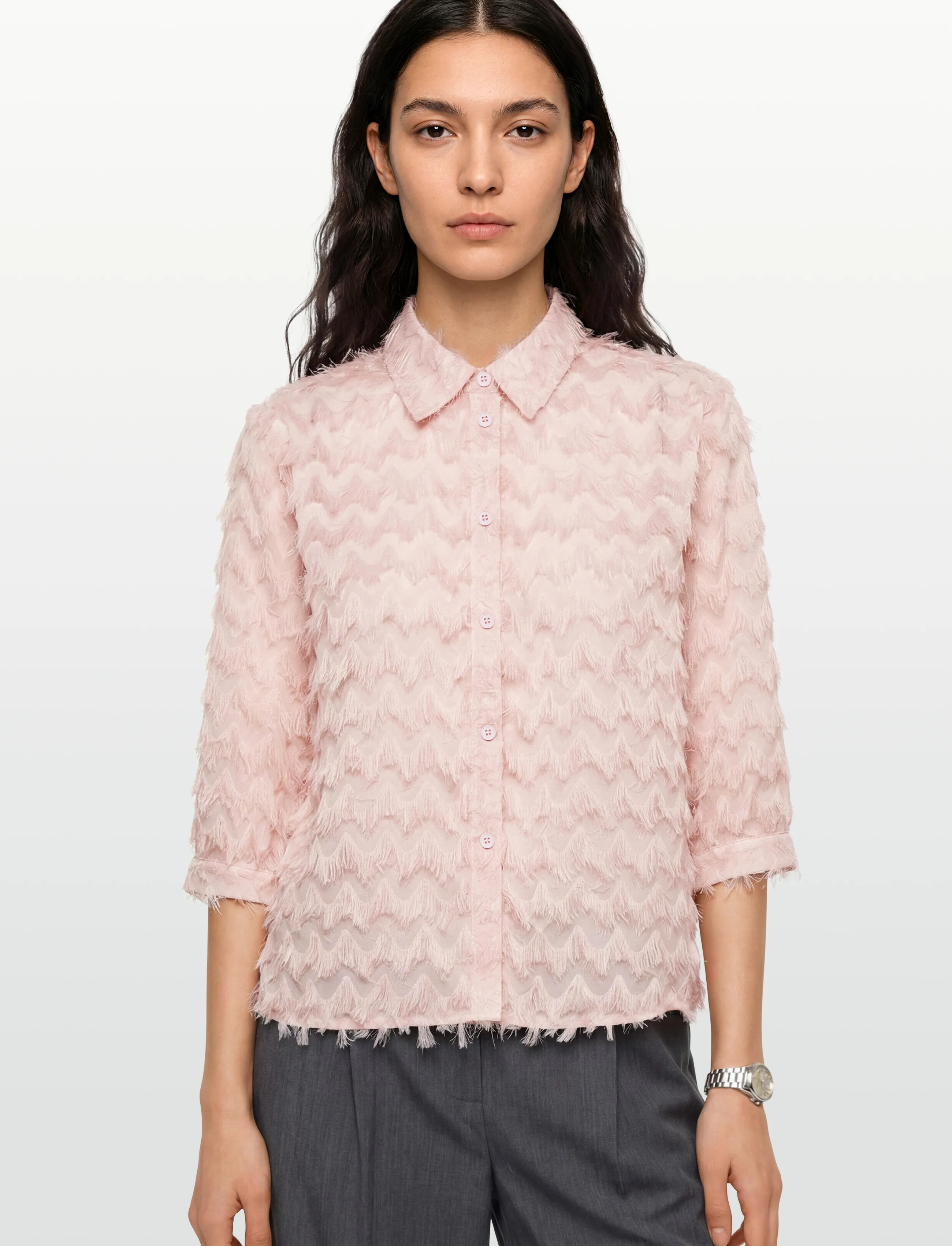 Claire Woman - CWPetrine - langærmede skjorter - pink touch - 3