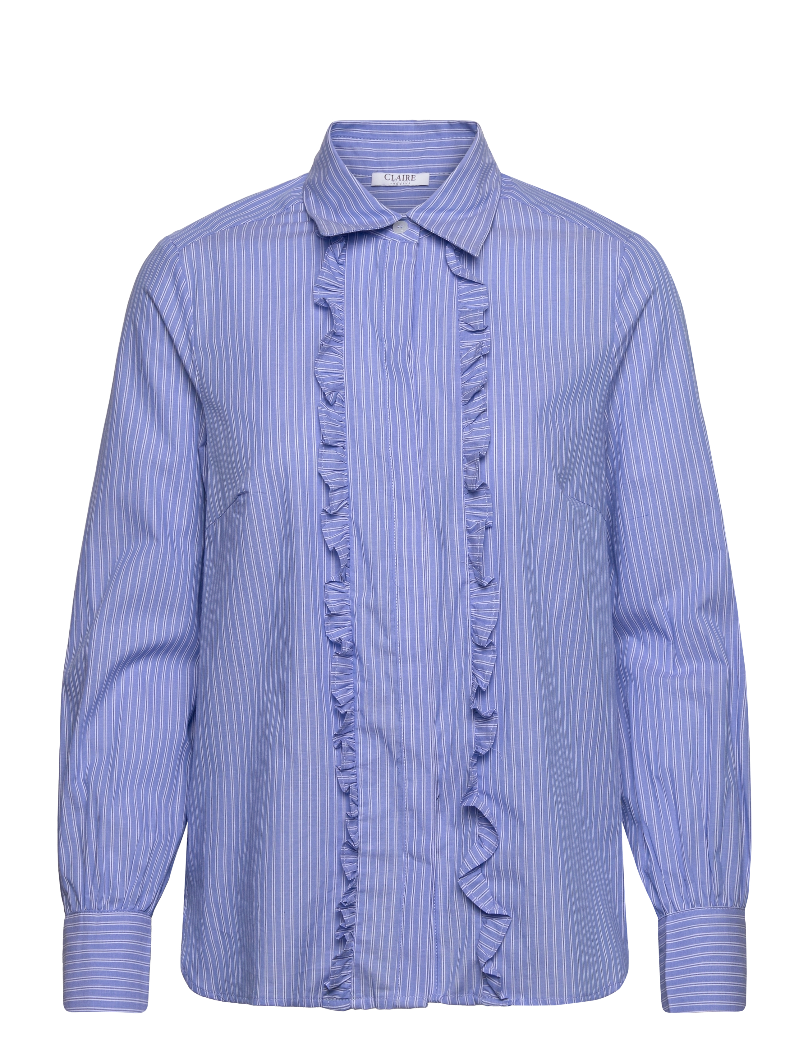 Claire Woman Cwresha Striped - Shirt, 38, Blue, Skjorter > Langærmede, Dame