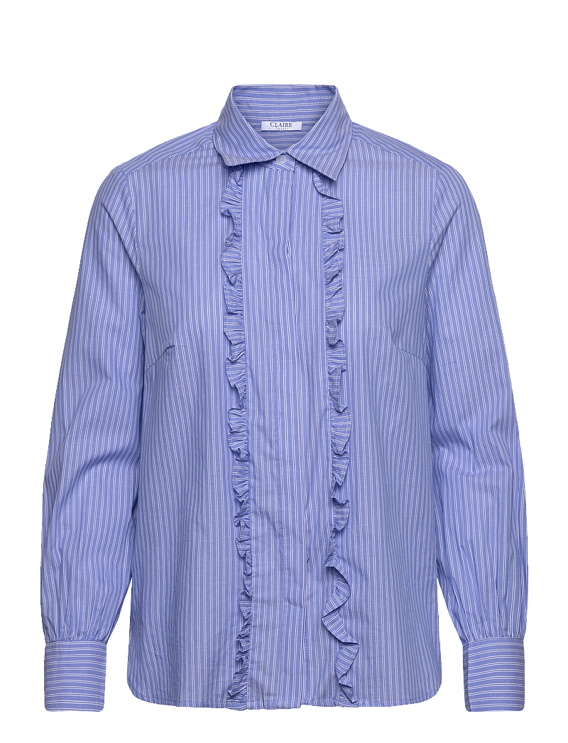 Claire Woman - CWResha striped - Shirt - långärmade skjortor - serenity - 0