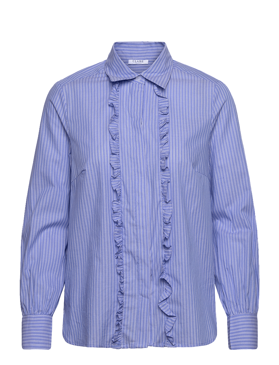 Claire Woman - CWResha striped - Shirt - langærmede skjorter - serenity - 0