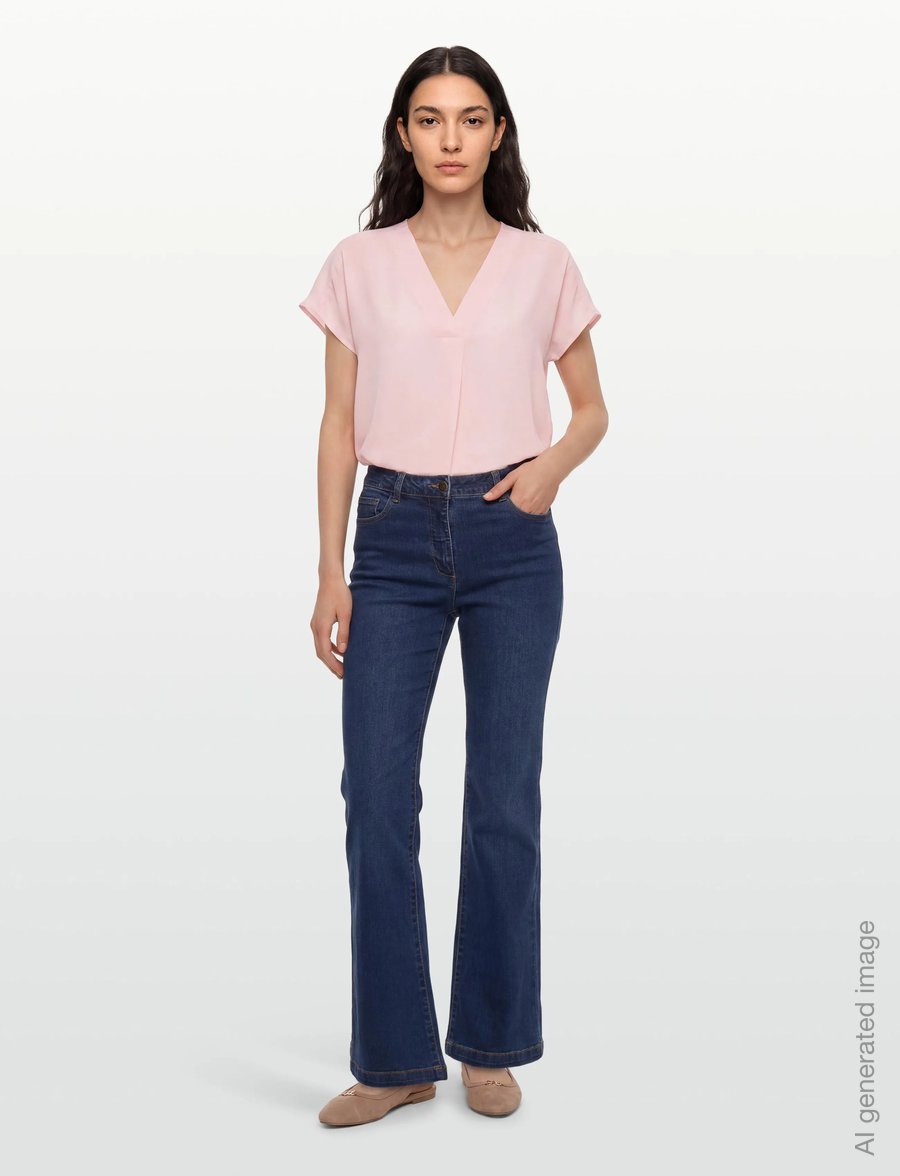 Claire Woman - CWRoksana - Blouse - kurzärmelige blusen - pink touch - 0