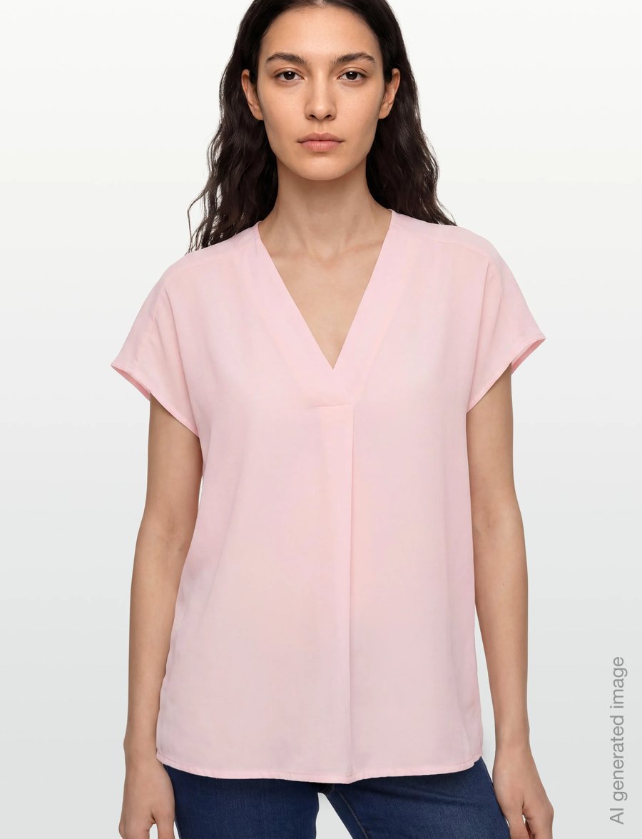 Claire Woman - CWRoksana - Blouse - kurzärmelige blusen - pink touch - 3