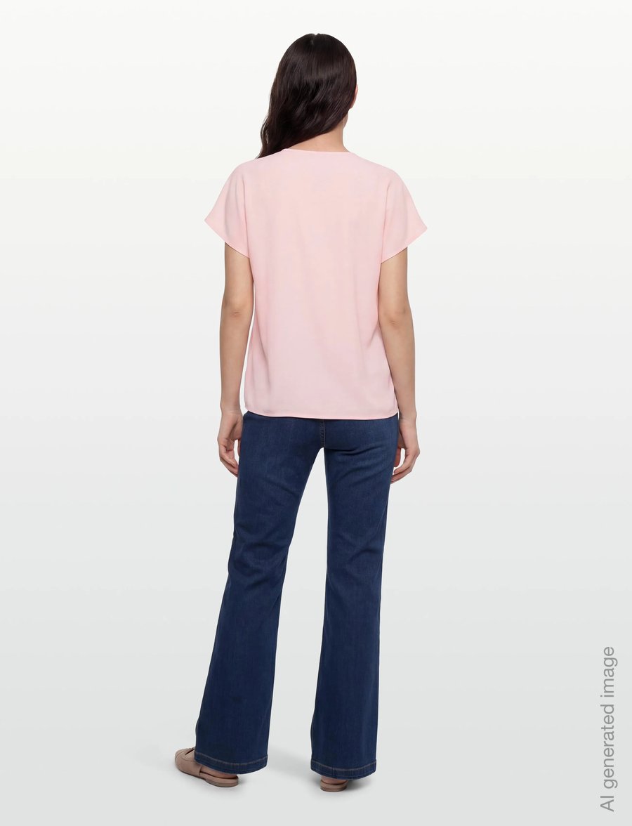 Claire Woman - CWRoksana - Blouse - kurzärmelige blusen - pink touch - 4