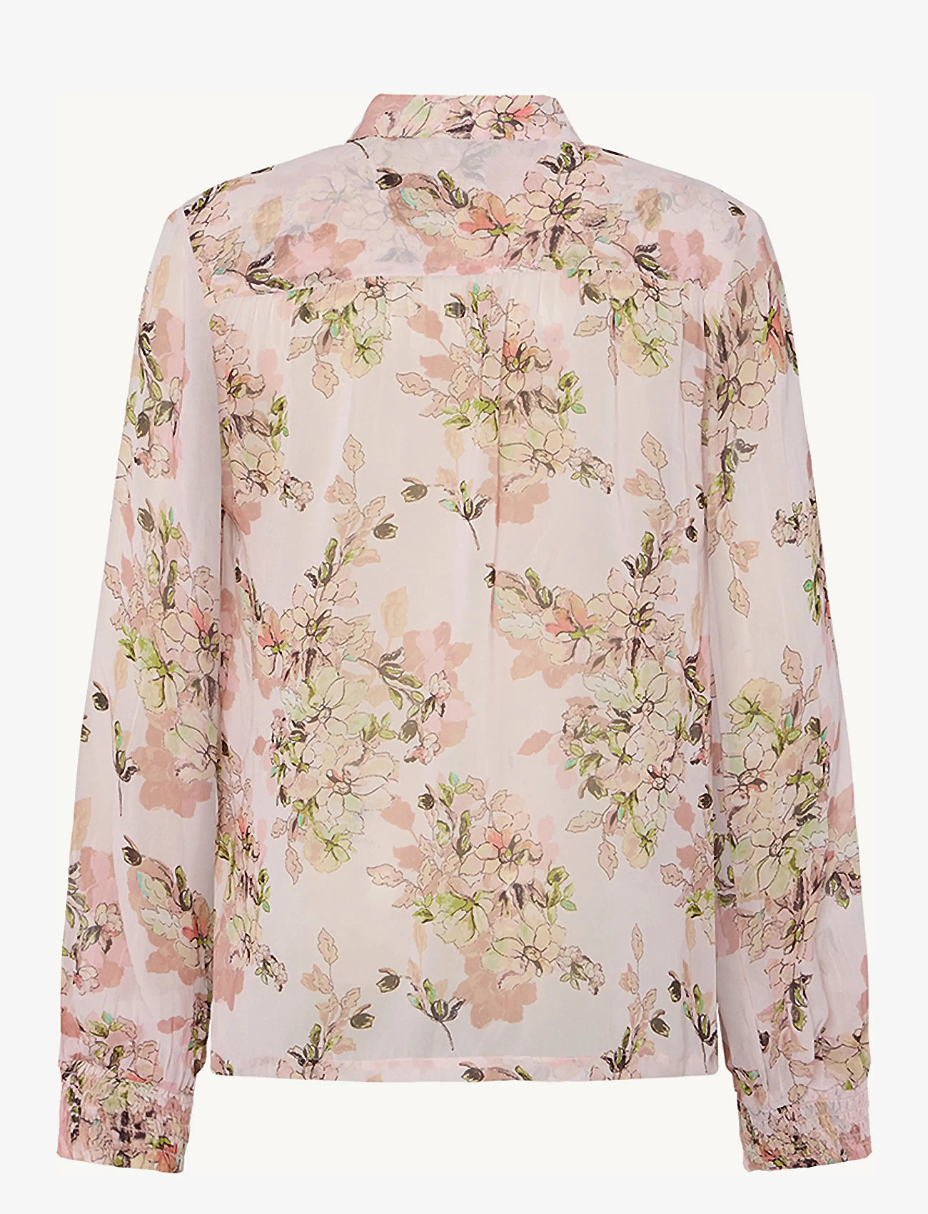 Claire Woman - Shirt CWRenette Flower Leaves - langærmede bluser - pink touch - 1