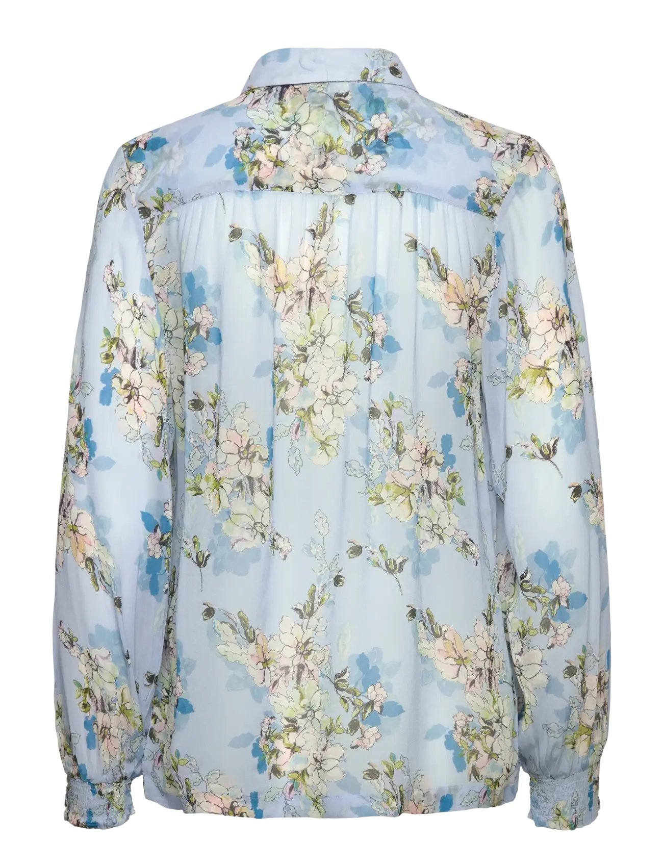 Claire Woman - Shirt CWRenette Flower Leaves - serenity - 1