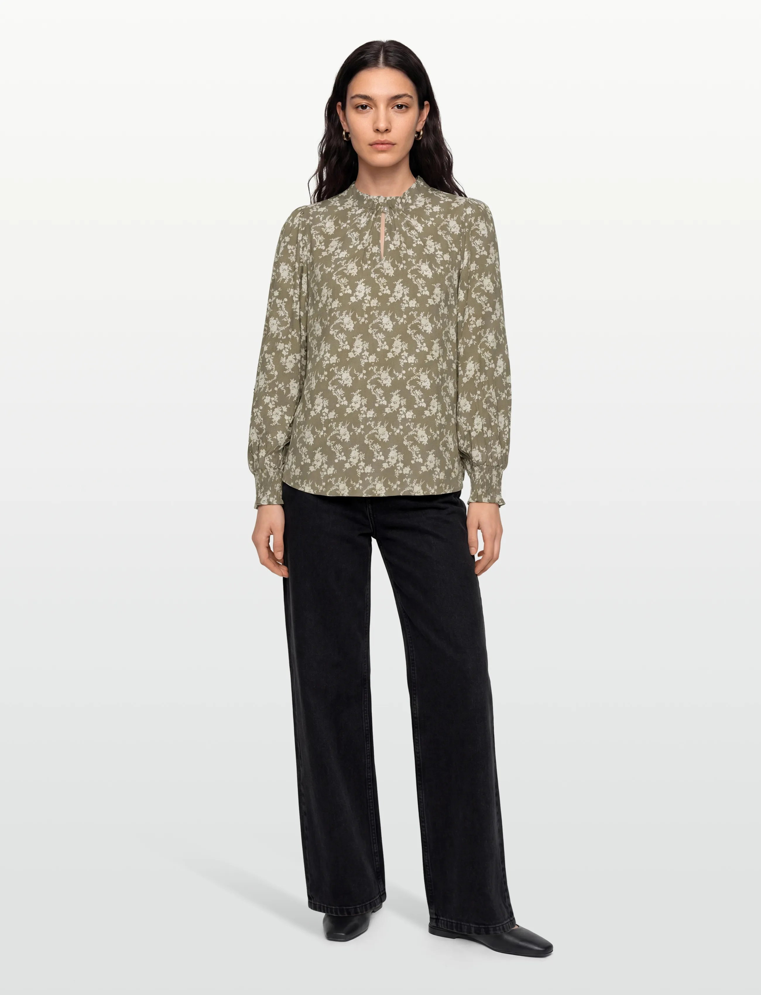 Claire Woman - Shirt CWRaquel Silhouette - long-sleeved blouses - trekking - 0