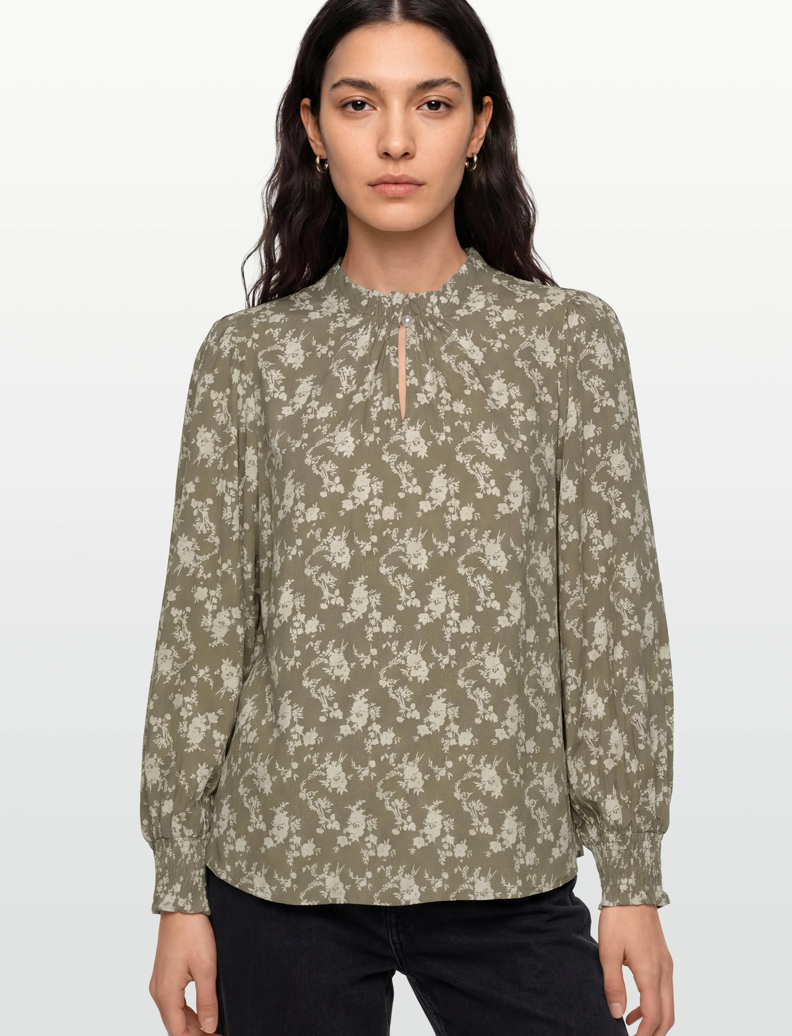 Claire Woman - Shirt CWRaquel Silhouette - long-sleeved blouses - trekking - 3
