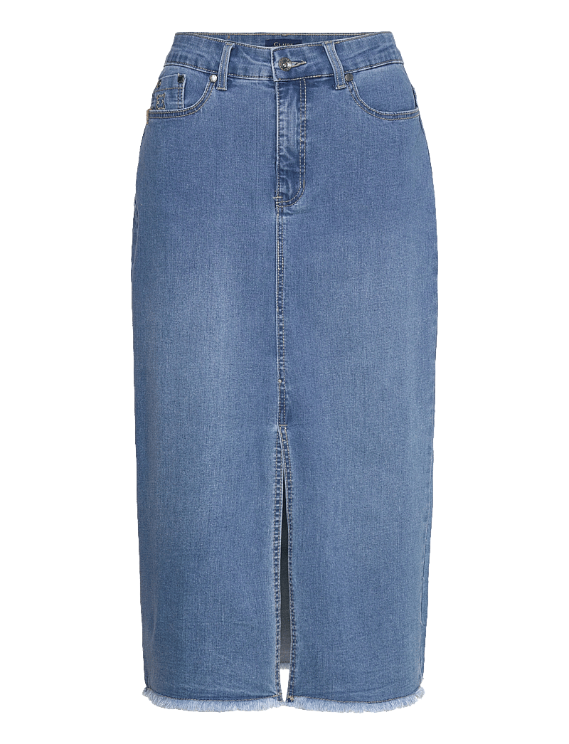 Claire Woman - CWNedda - Skirt - denimnederdele - light blue denim - 0