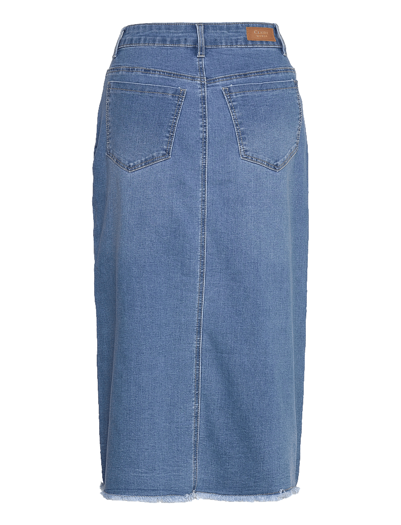 Claire Woman - CWNedda - Skirt - denimnederdele - light blue denim - 1