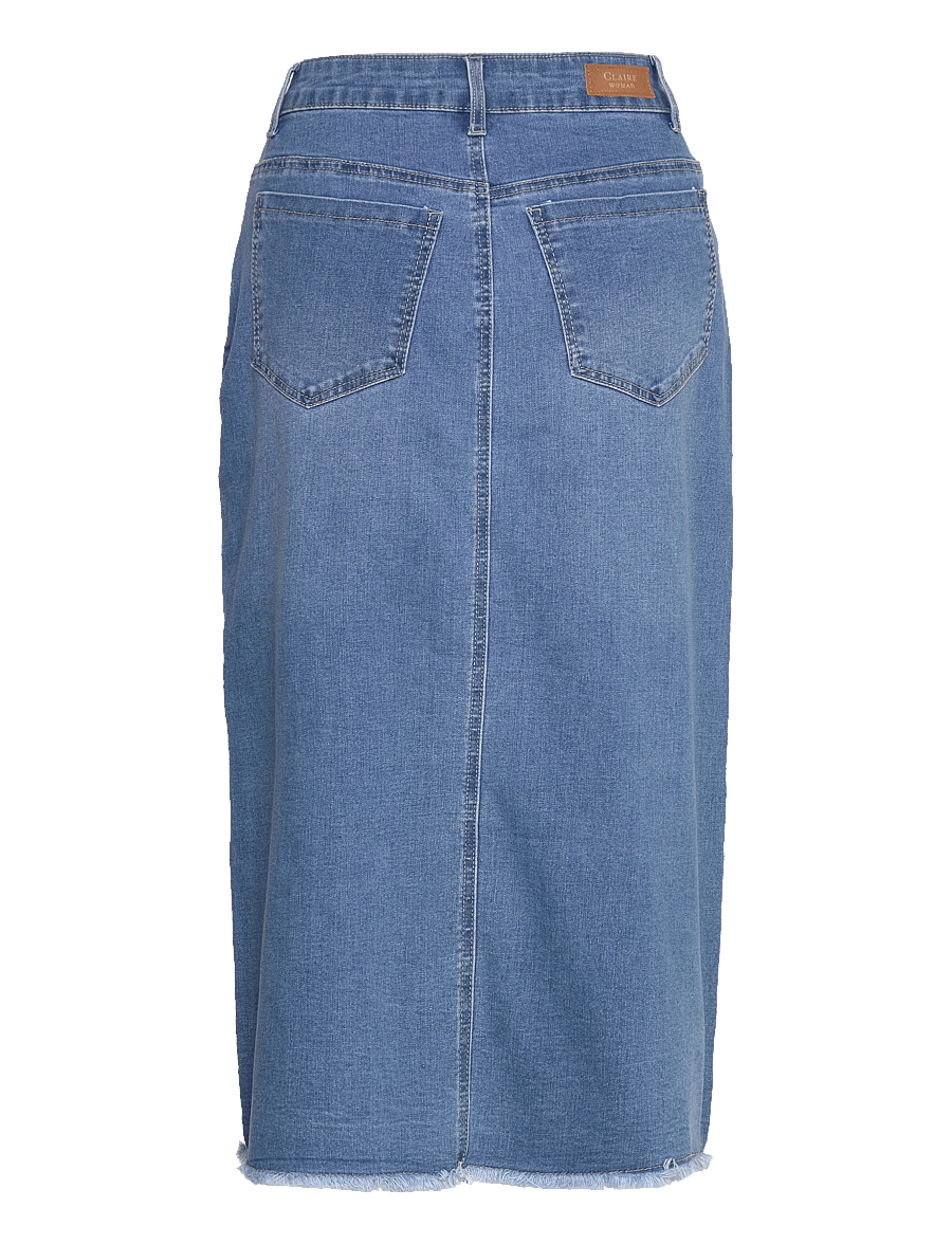 Claire Woman - CWNedda - Skirt - light blue denim - 1