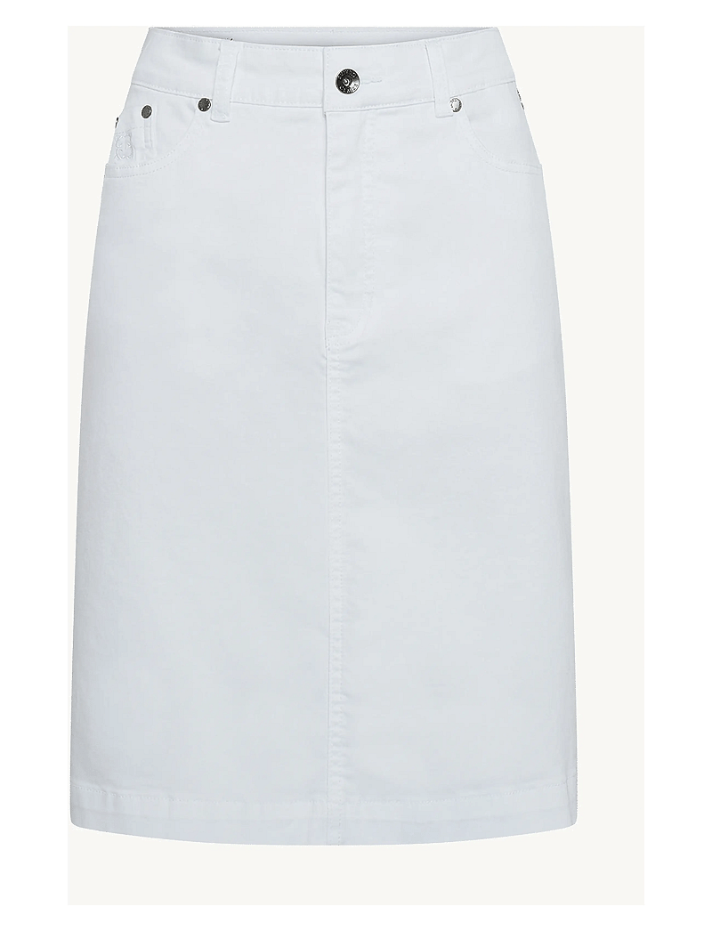 Claire Woman - CWNagina - Skirt - jeansröcke - white - 0