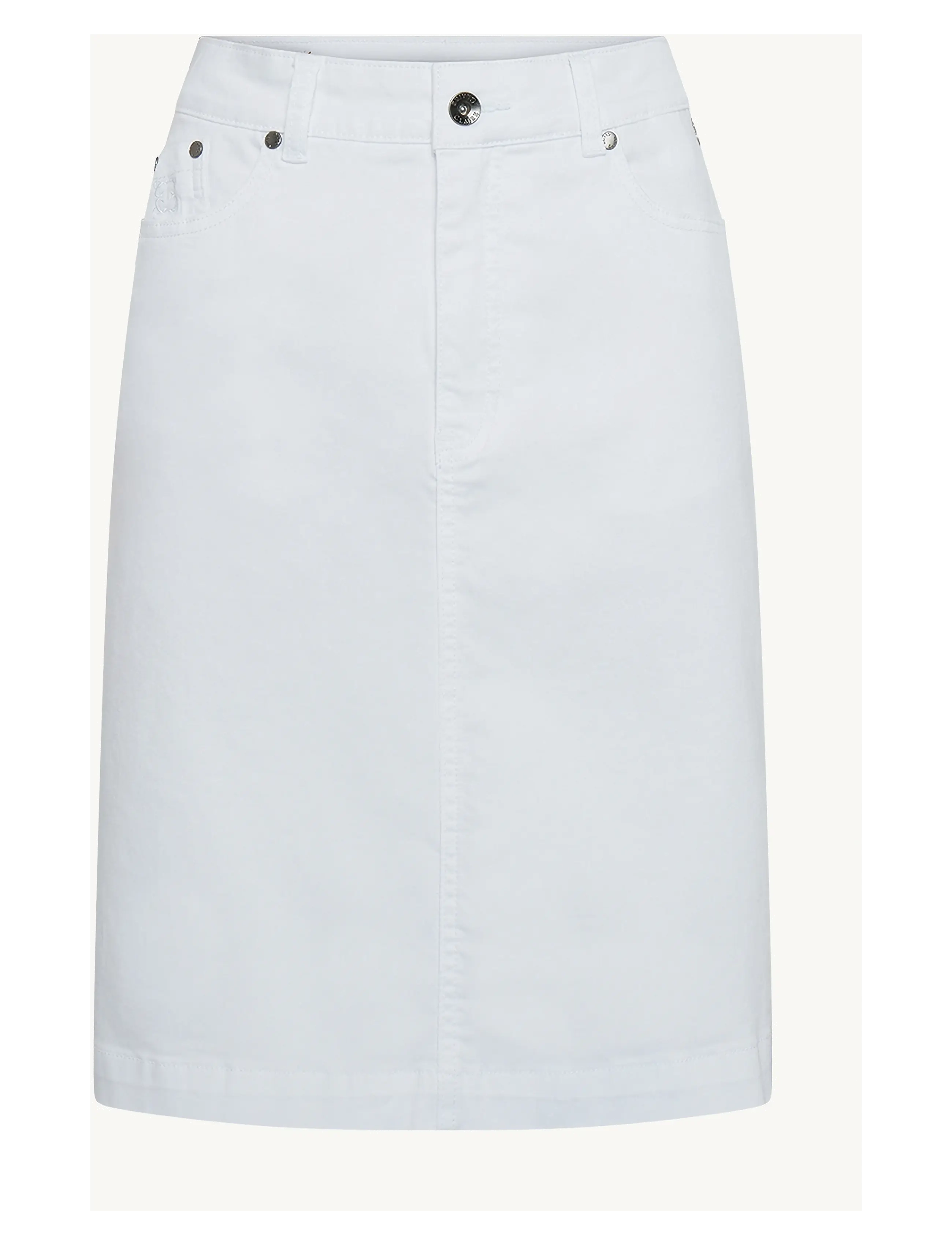 Claire Woman - CWNagina - Skirt - jeansröcke - white - 0