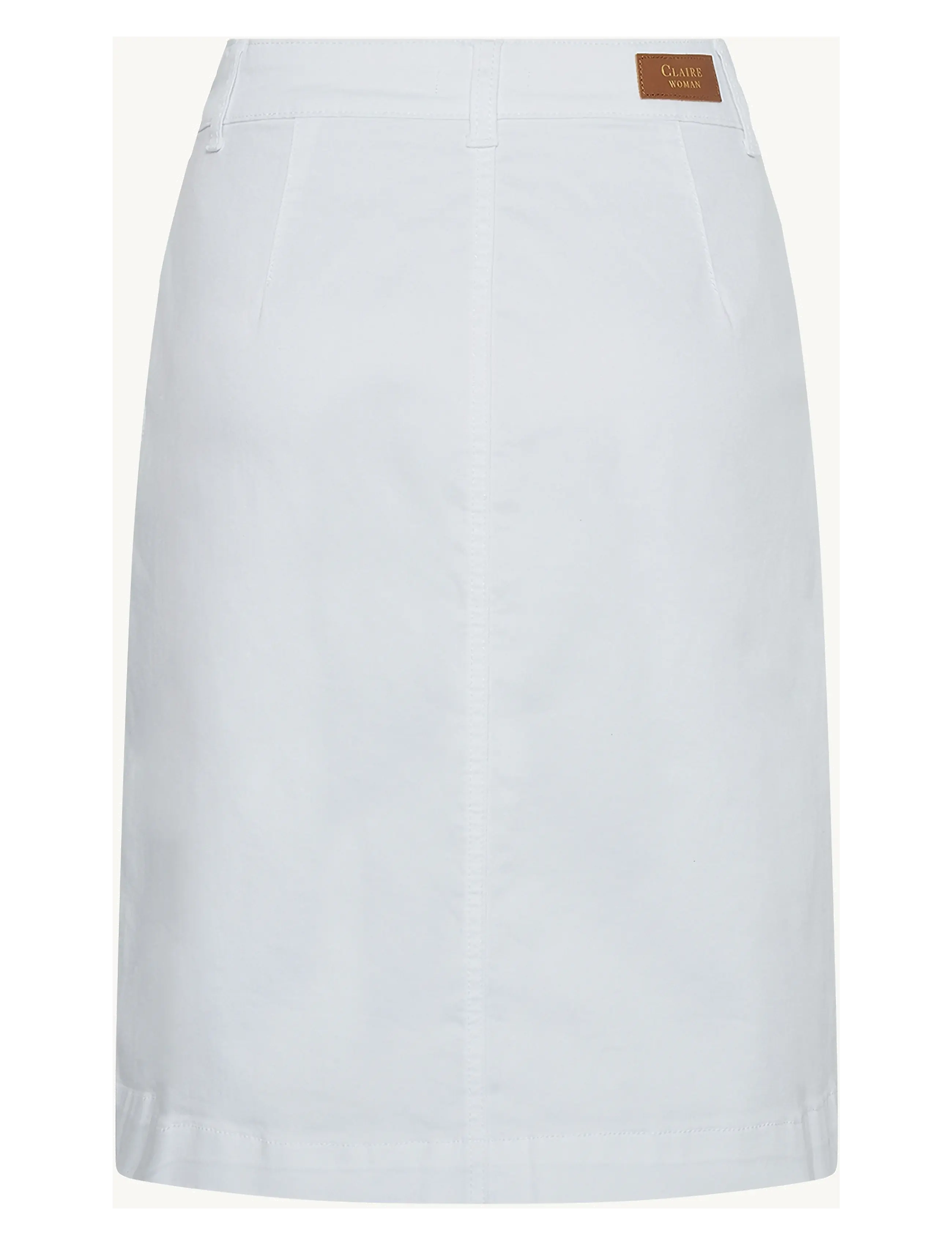 Claire Woman - CWNagina - Skirt - jeansröcke - white - 1