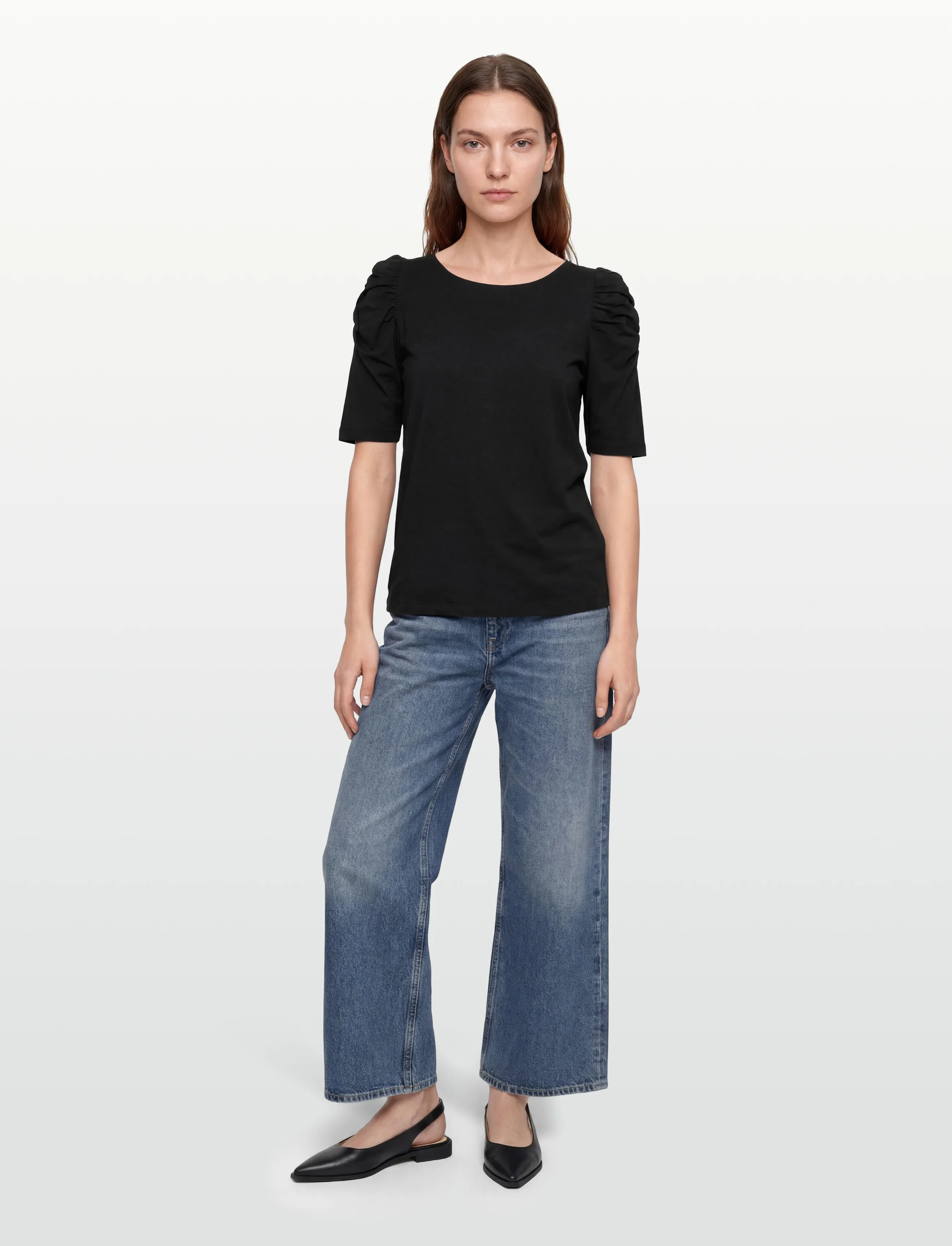 Claire Woman Cwadrienne - T-shirts & Toppar - BLACK / black