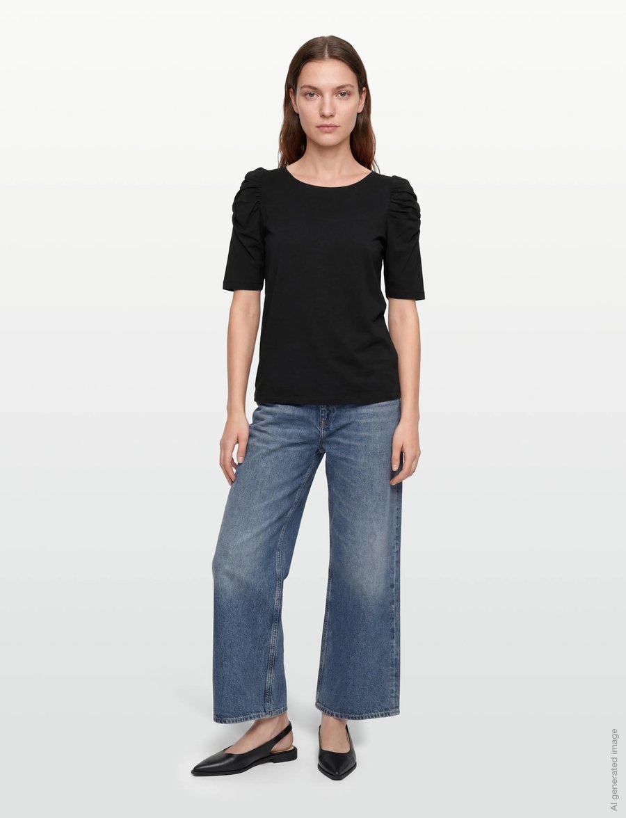 Claire Woman - Cwadrienne - stuttermarbolir og toppar - black - 0