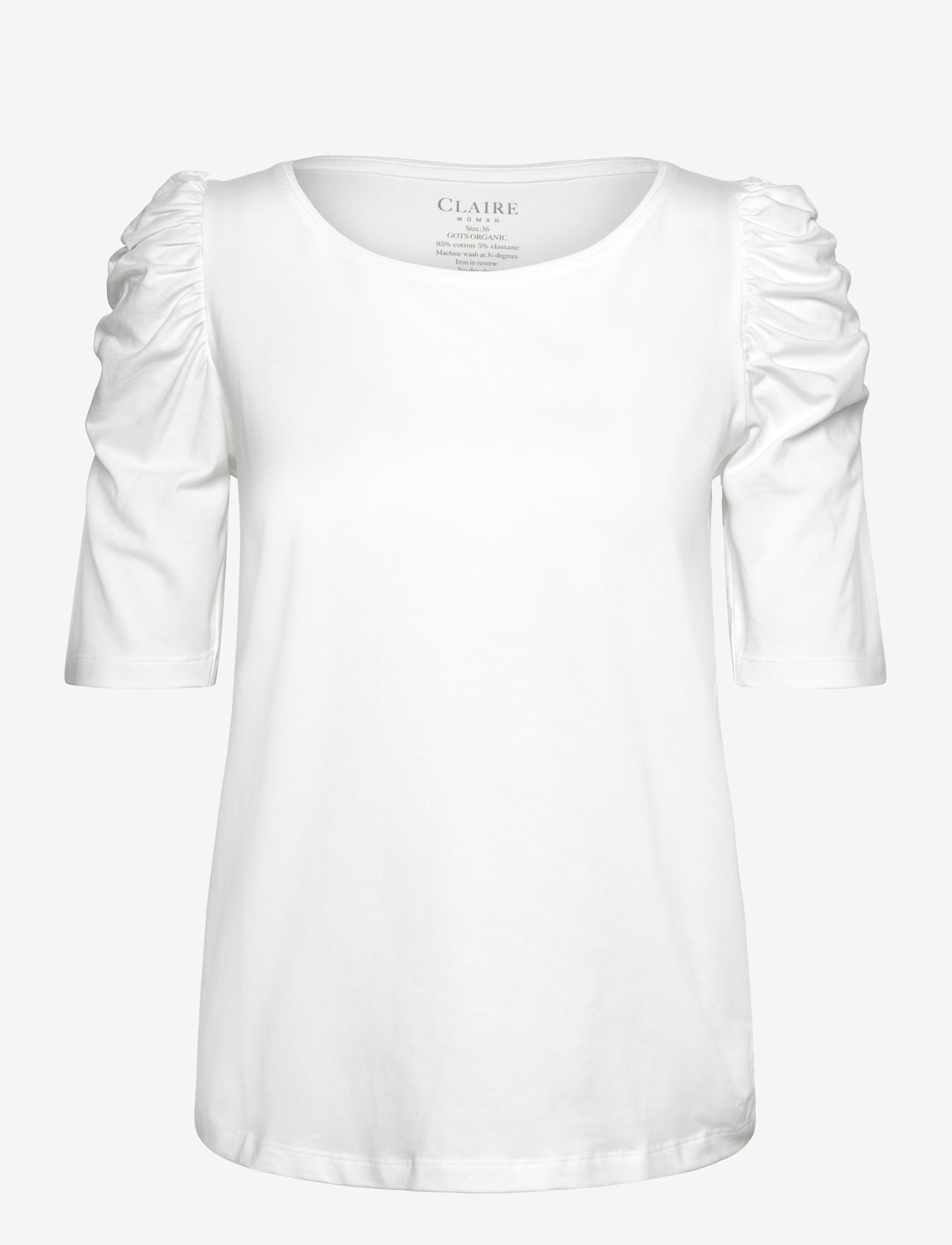Claire Woman - Cwadrienne - t-shirts - white - 0
