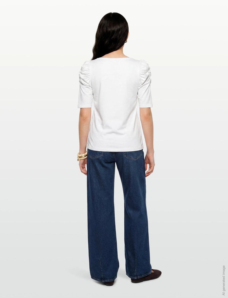Claire Woman - Cwadrienne - t-shirts - white - 4