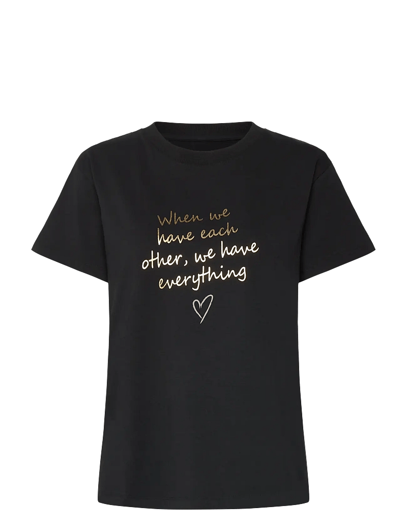 Claire Woman - T-shirt CWAmani - t-shirts - black - 0