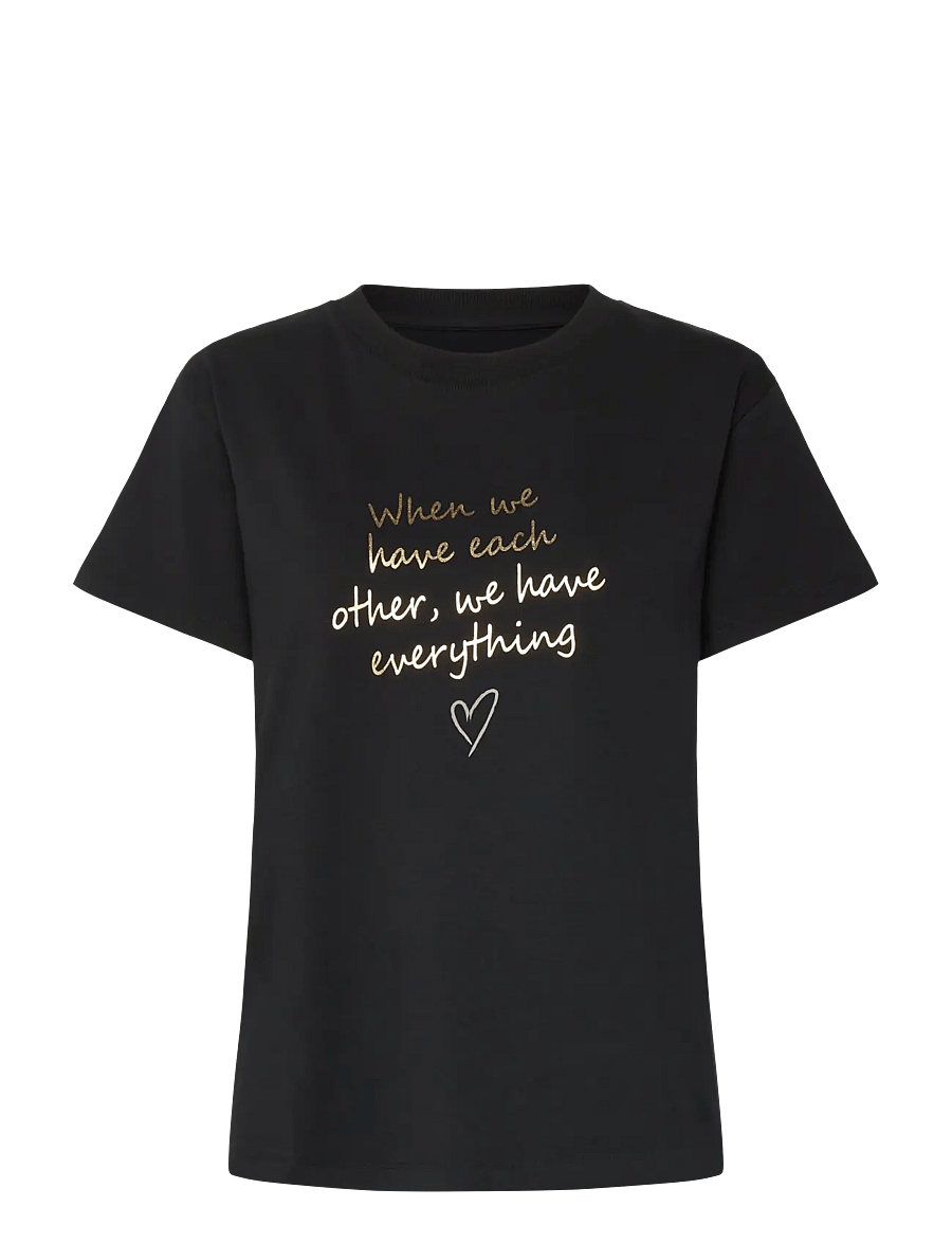 Claire Woman - T-shirt CWAmani - t-skjorter - black - 0