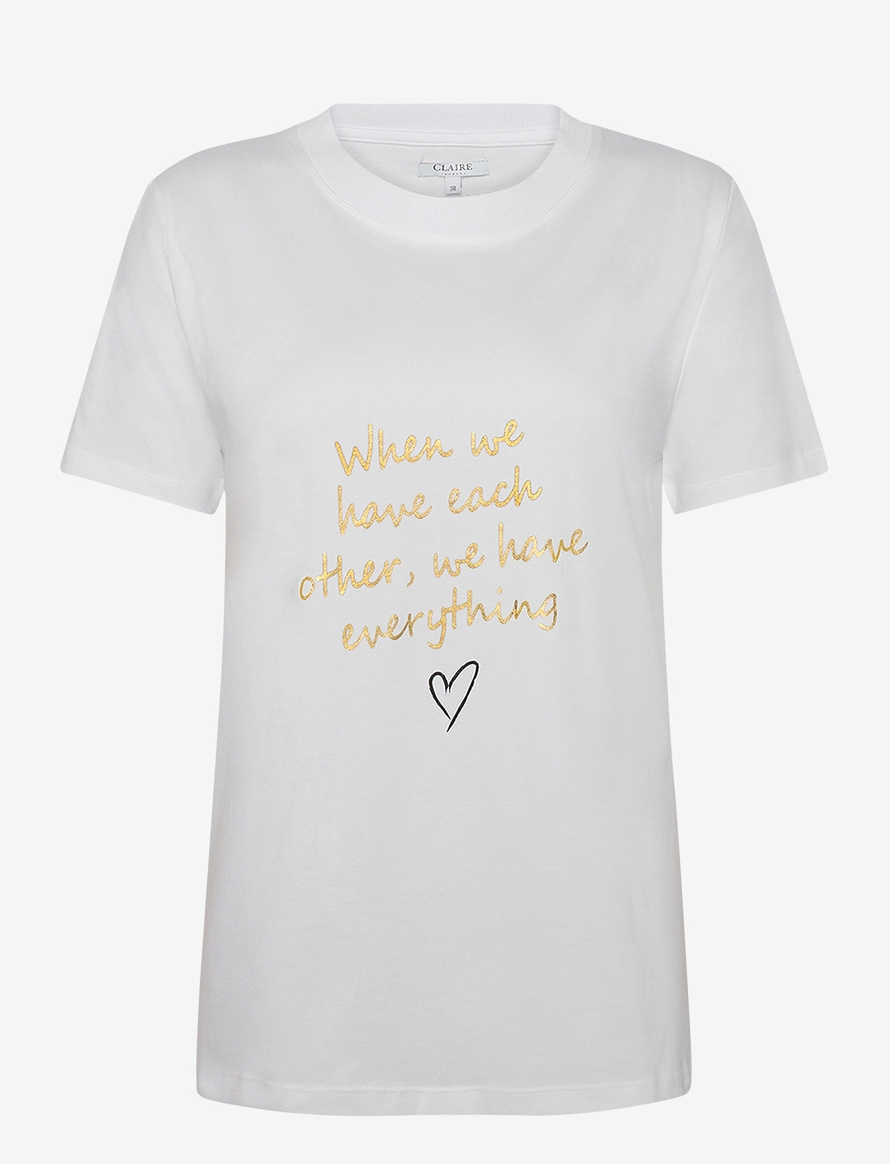 Claire Woman - T-shirt CWAmani - t-shirts - white - 0