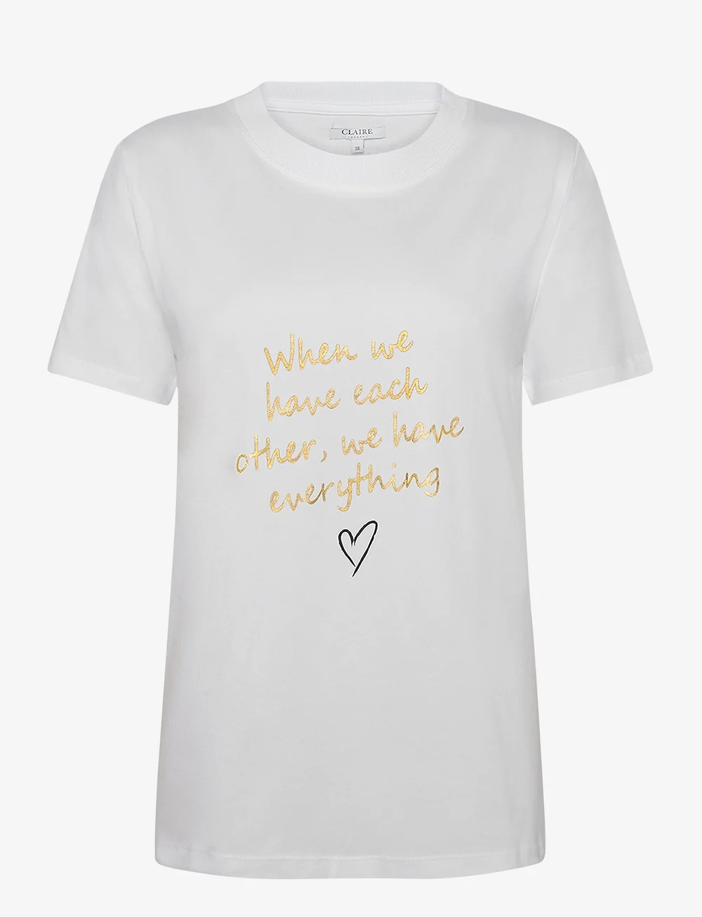 Claire Woman - T-shirt CWAmani - t-shirts - white - 0