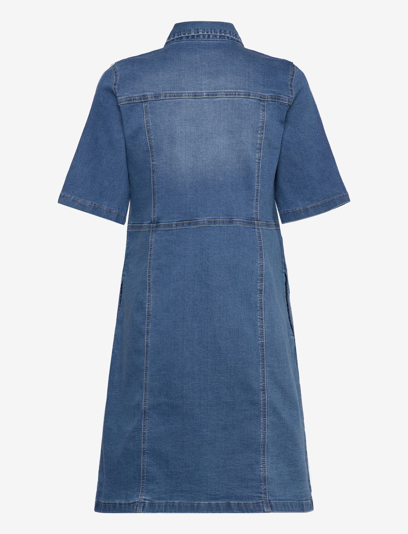 Claire Woman - CWDaisymariia - Dress - särkkleidid - light blue denim - 1