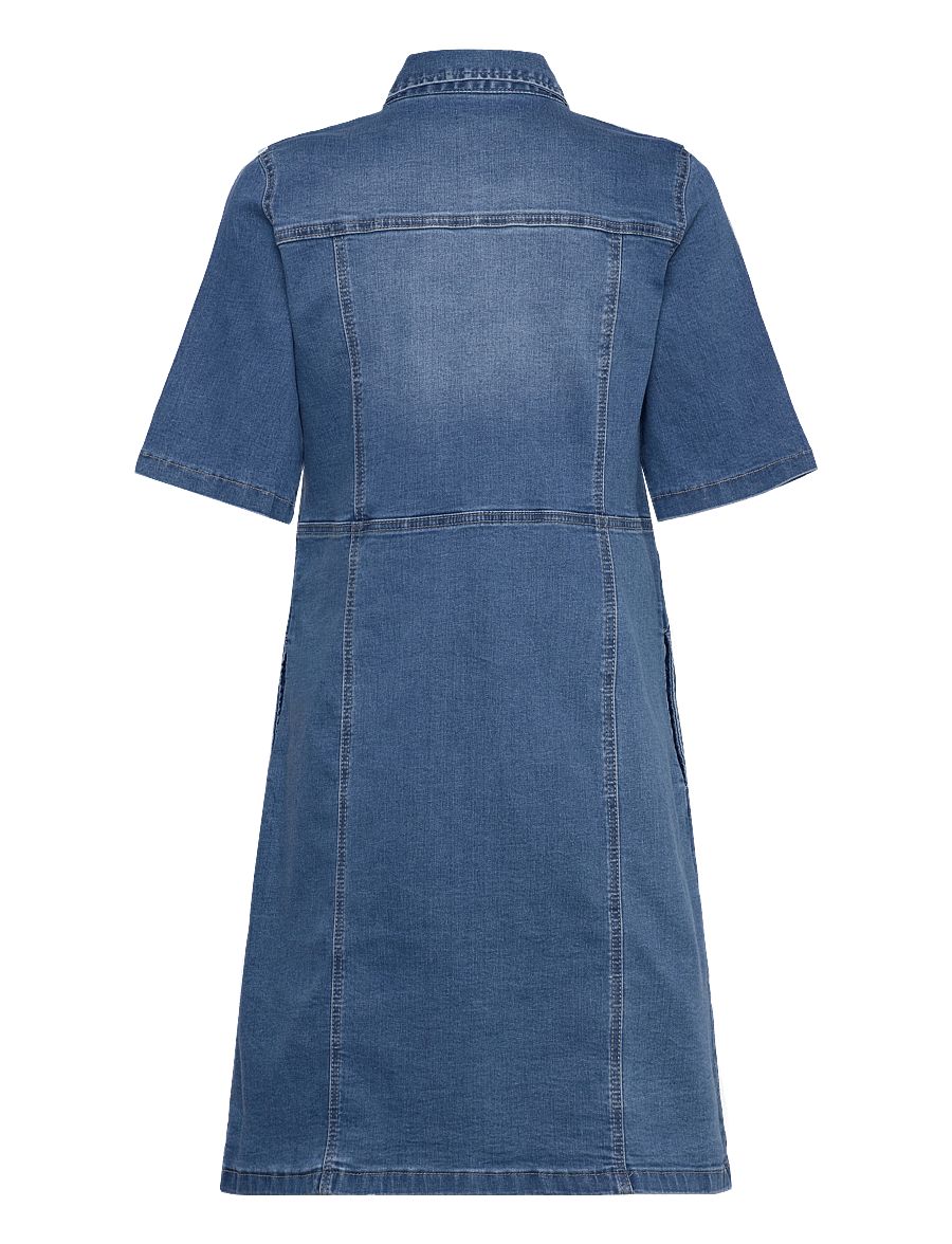 Claire Woman - CWDaisymariia - Dress - light blue denim - 1