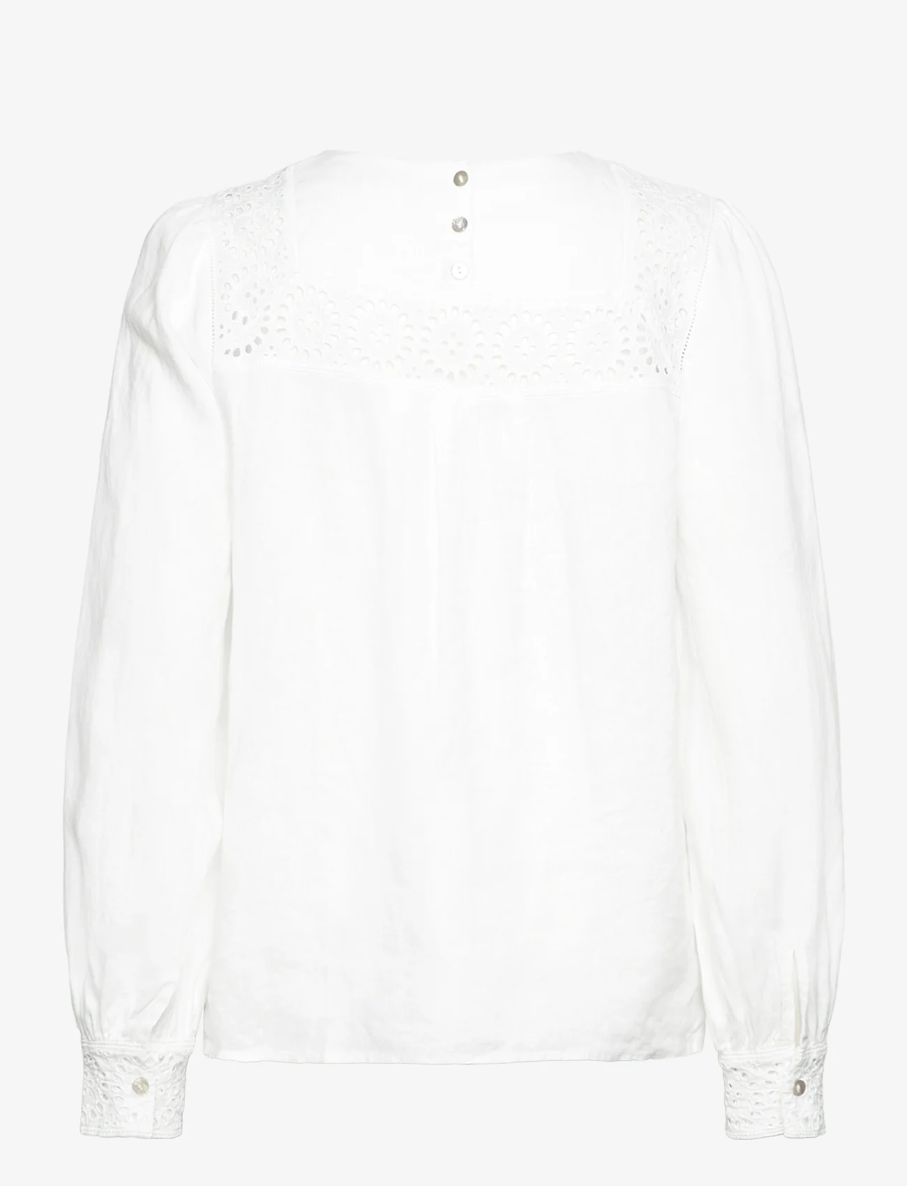 Claire Woman - Rinesa - Shirt - pitkähihaiset paidat - white - 1