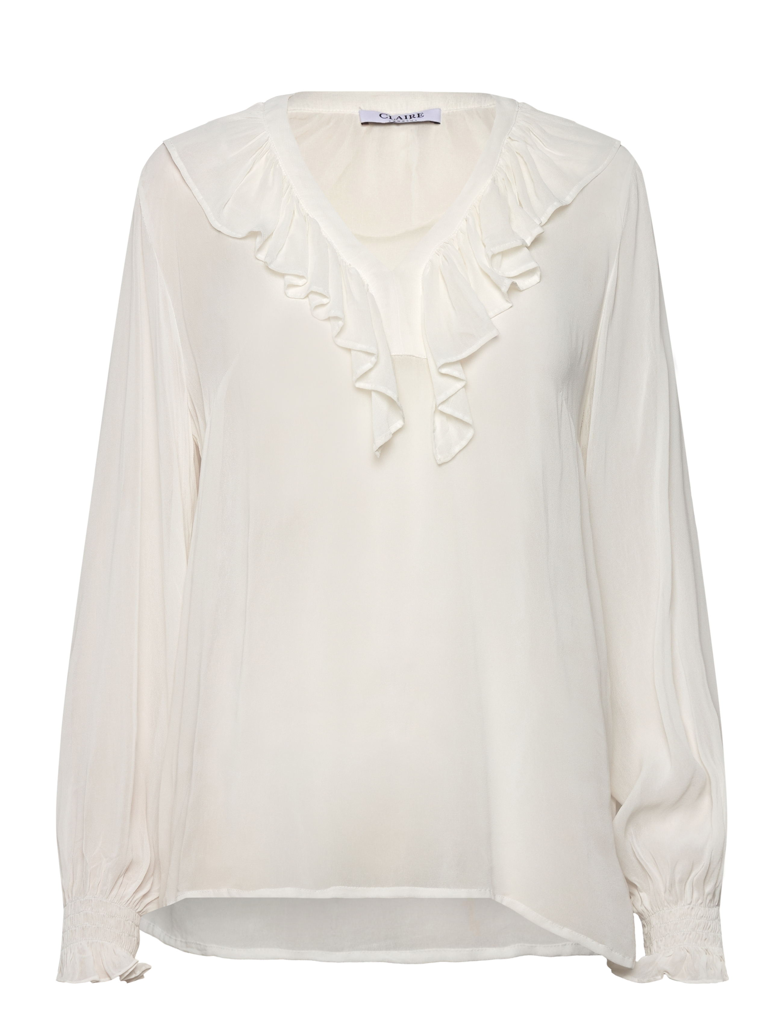 Claire Woman Cwricheloa - Shirt, 34, Cream, Bluser > Langærmede, Dame