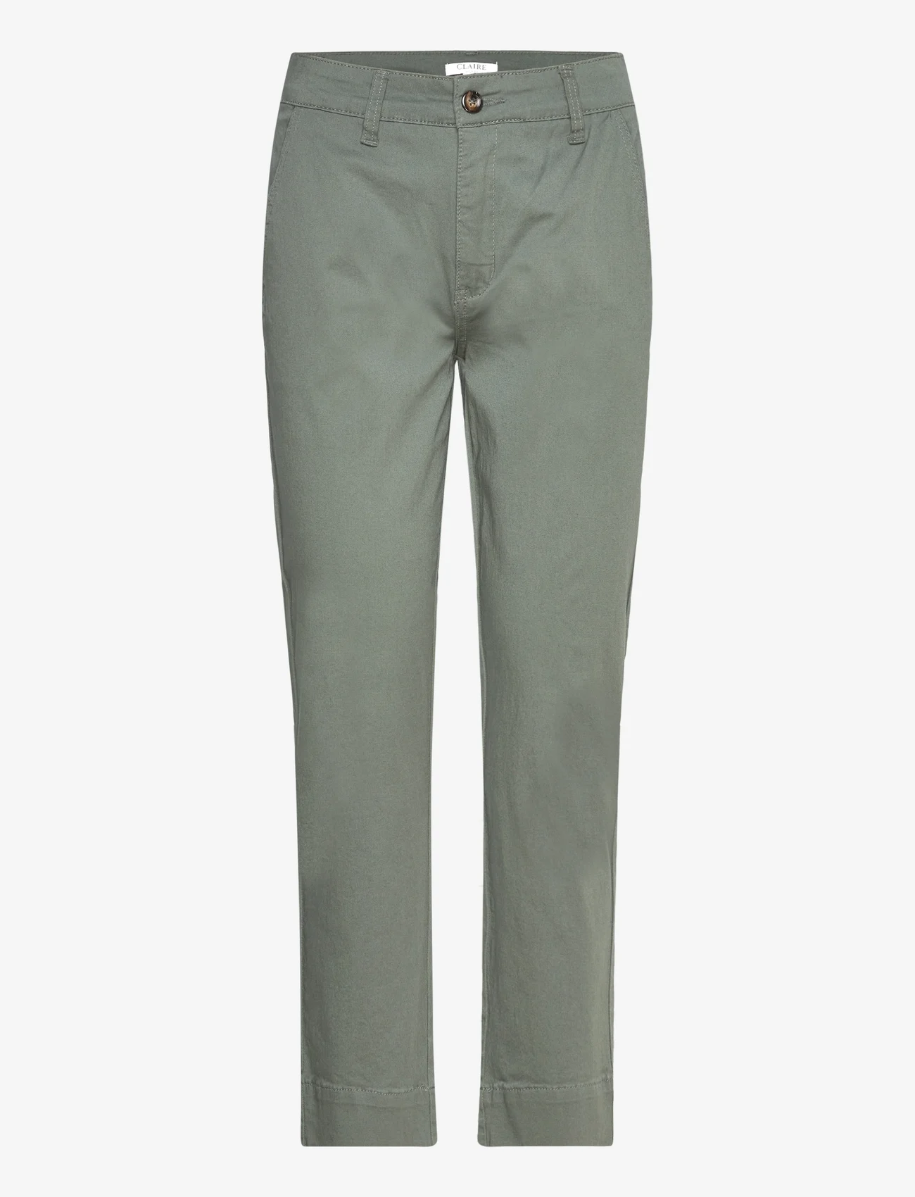 Claire Woman - Thareza - Trousers - chino püksid - olive dust - 0