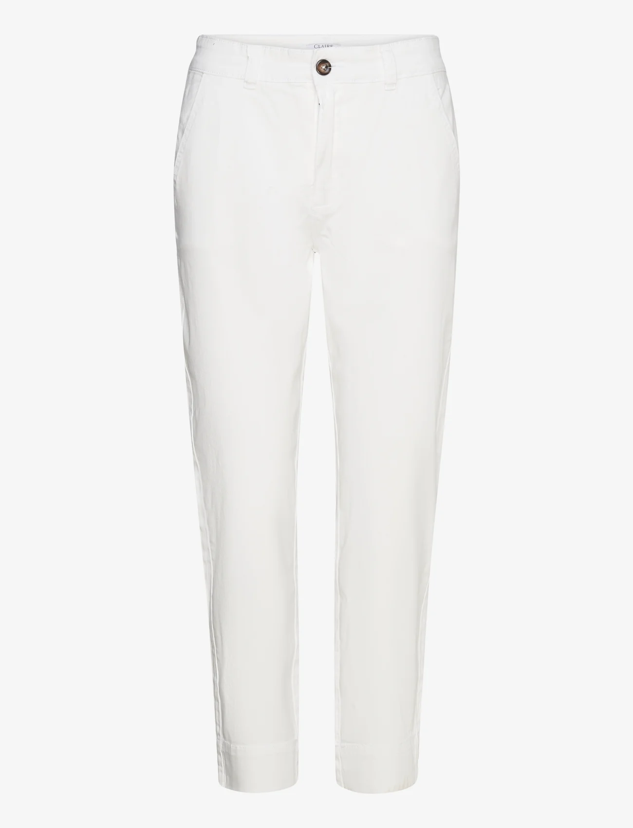 Claire Woman - Thareza - Trousers - chinot - white - 0